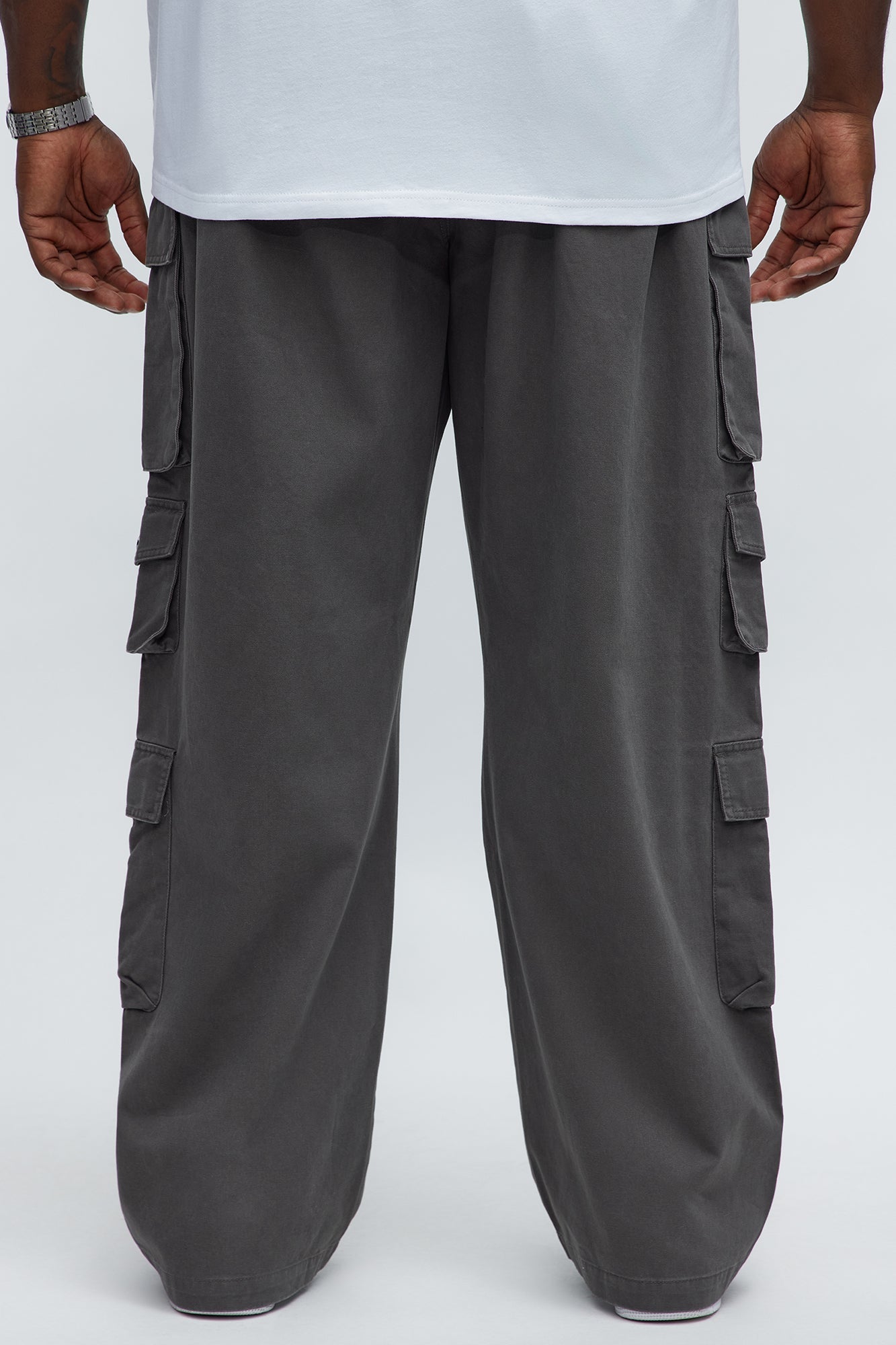 Straight Void Runner Cargo Pants - Charcoal