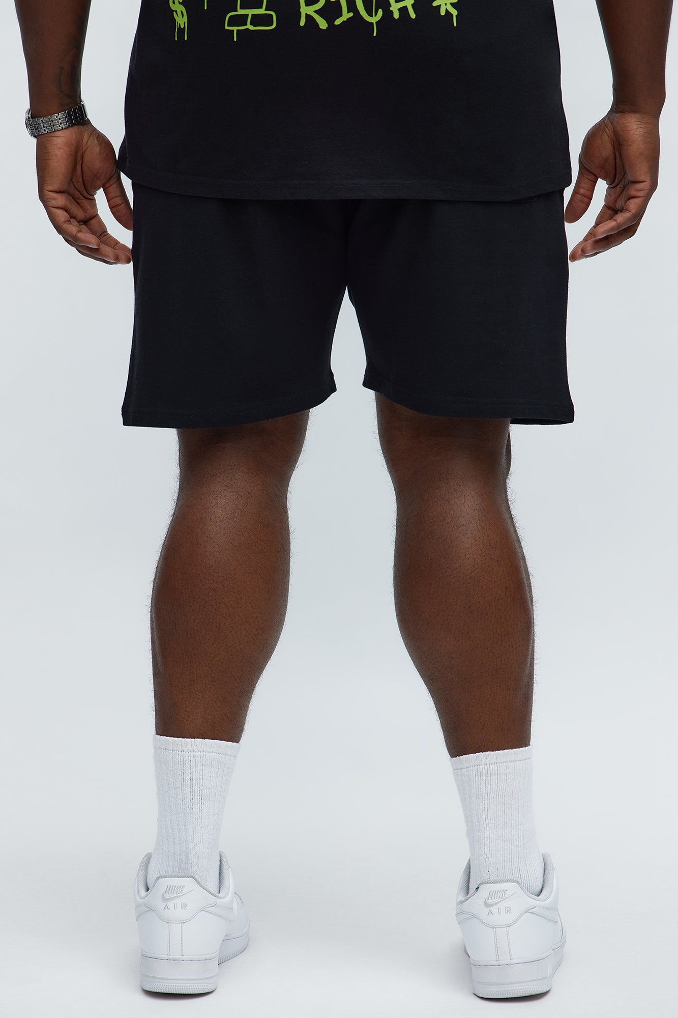 Richie Rich Fly Sweatshorts - Black