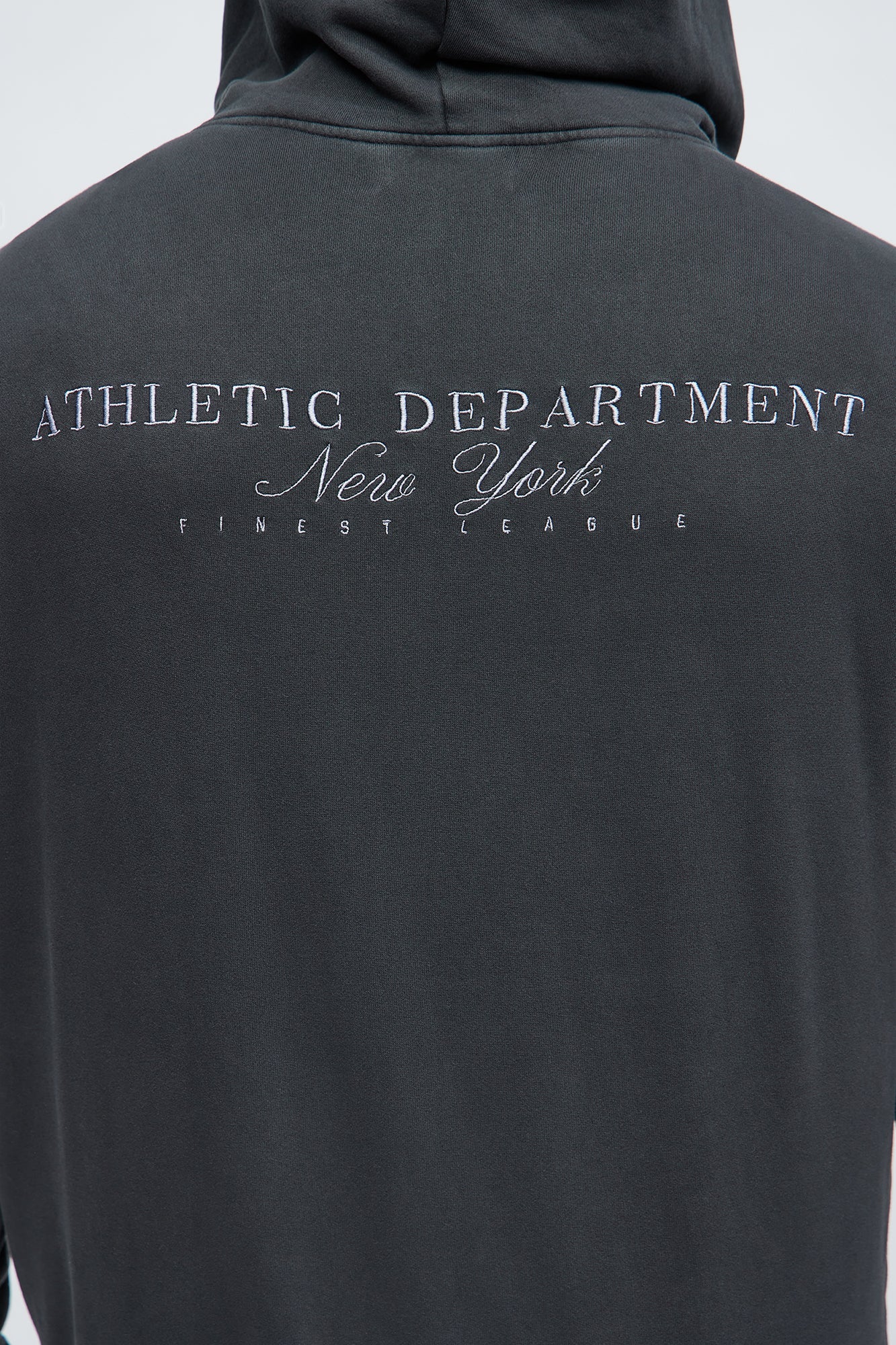 Athletic Department Zip Up Hoodie - Black