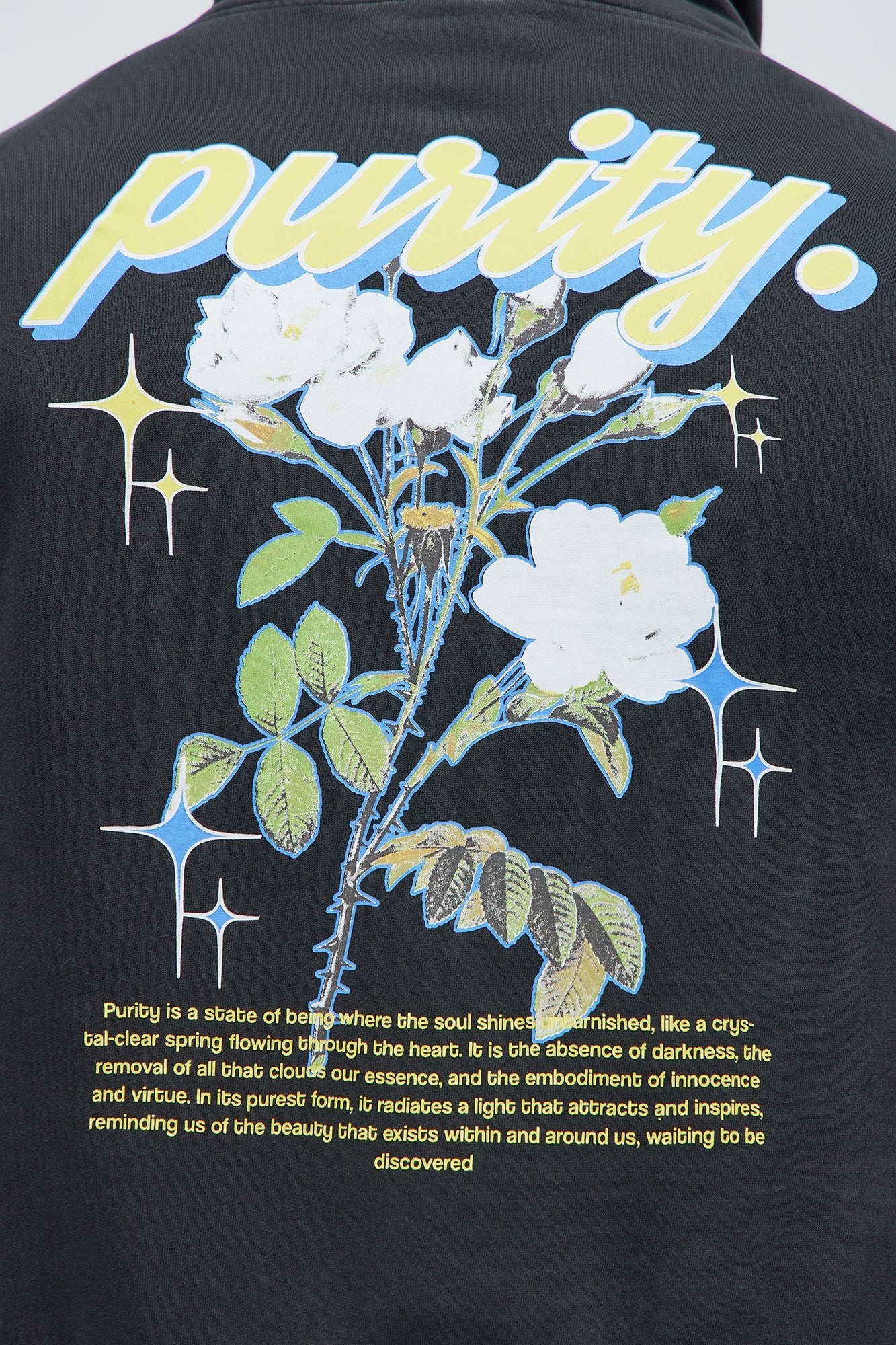 Purity Zip Up Hoodie - Black