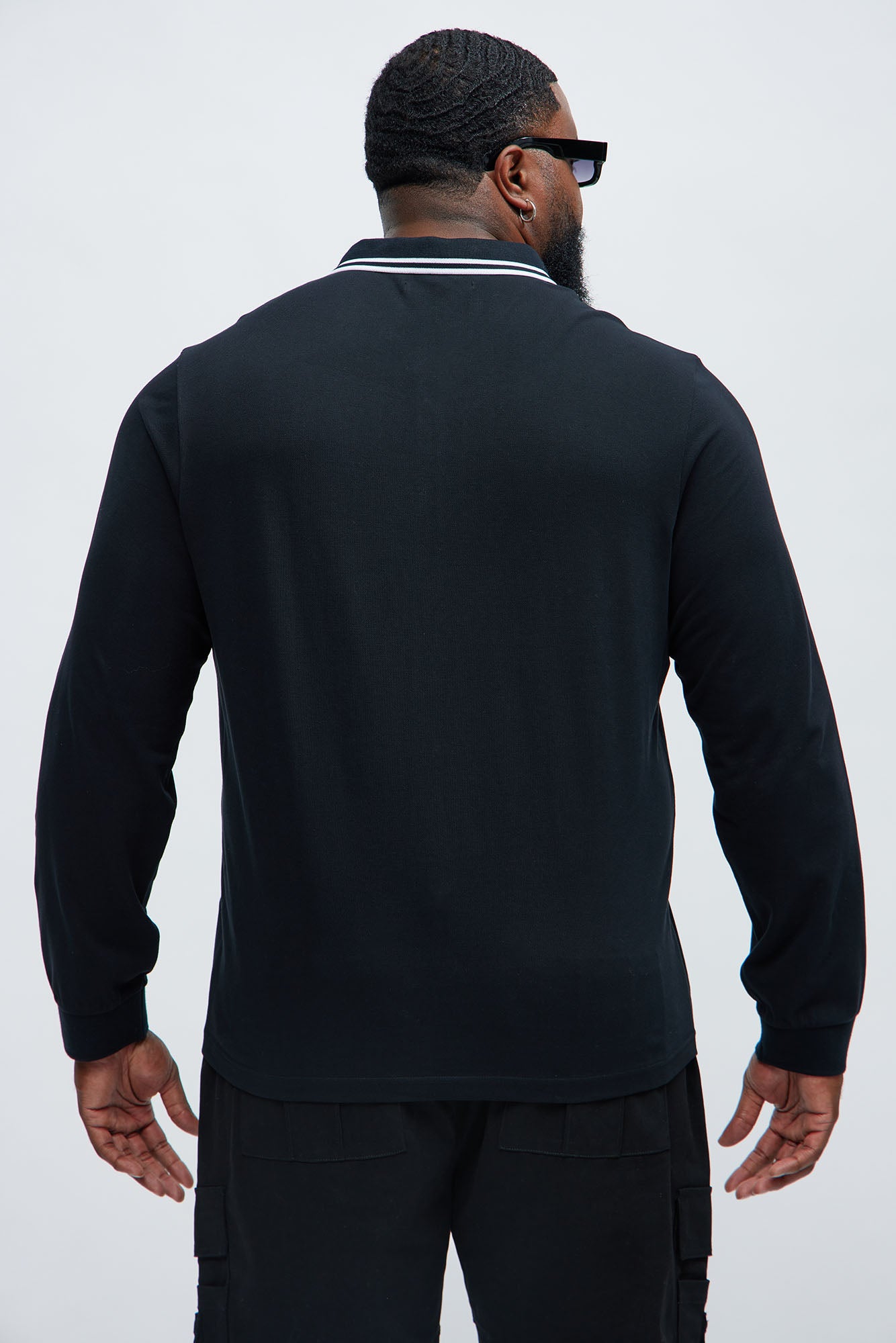 Wilson Long Sleeve Polo - Black