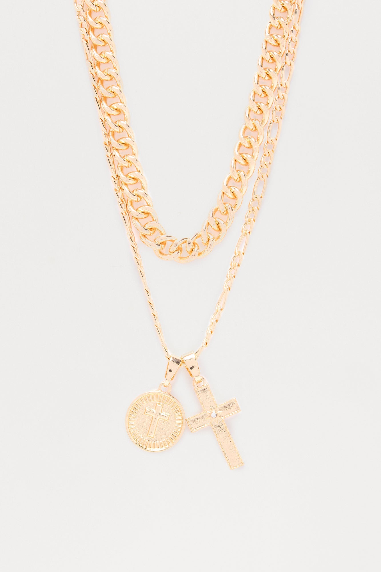 Drip Testament Necklace Set - Gold
