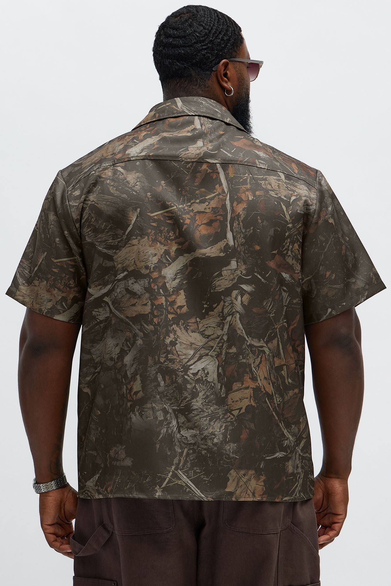 Pabst Blue Ribbon Button Up Shirt - Camouflage