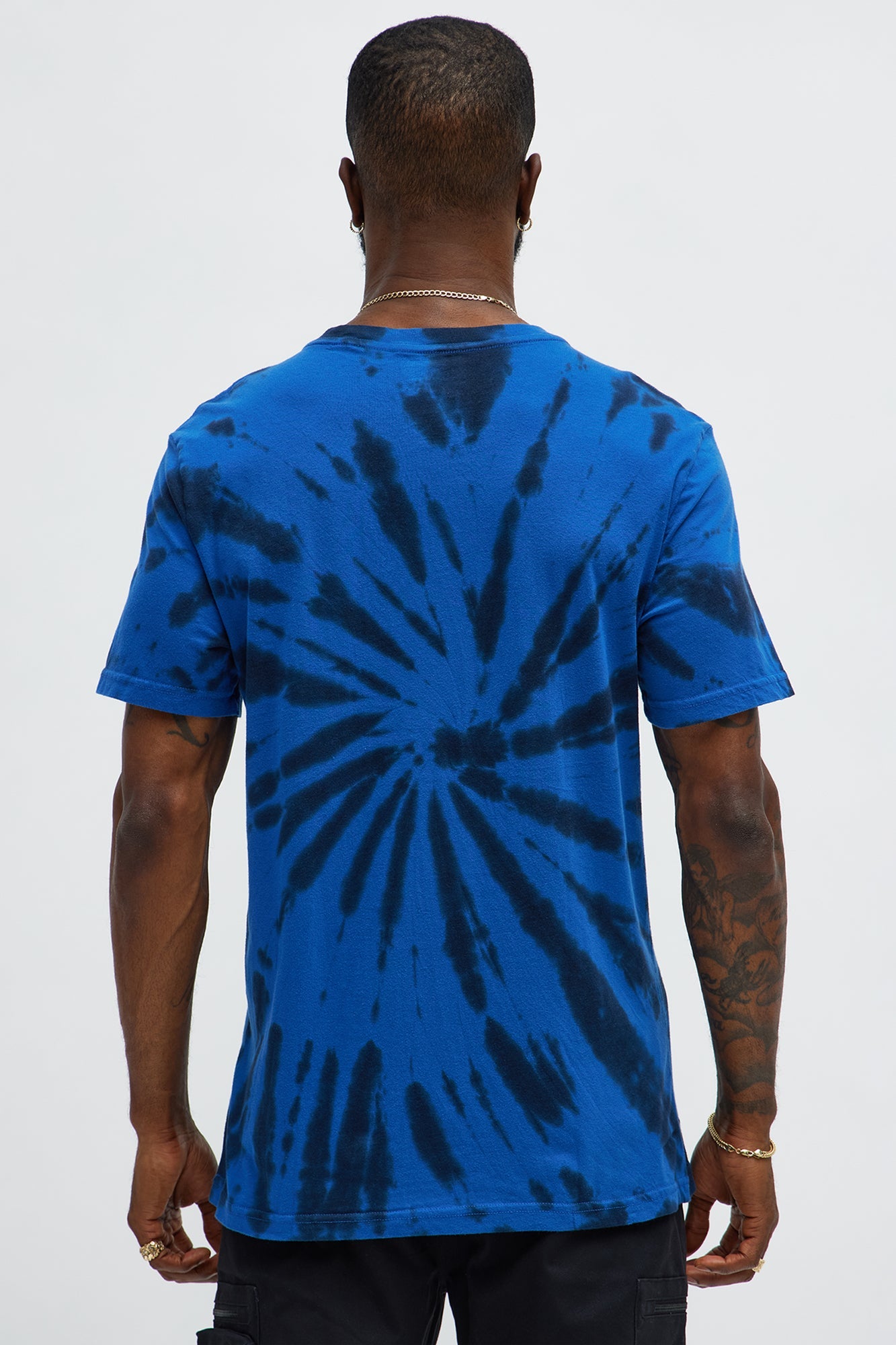 Snoopy Joe Cool Tie Dye Short Sleeve Tee - Blue