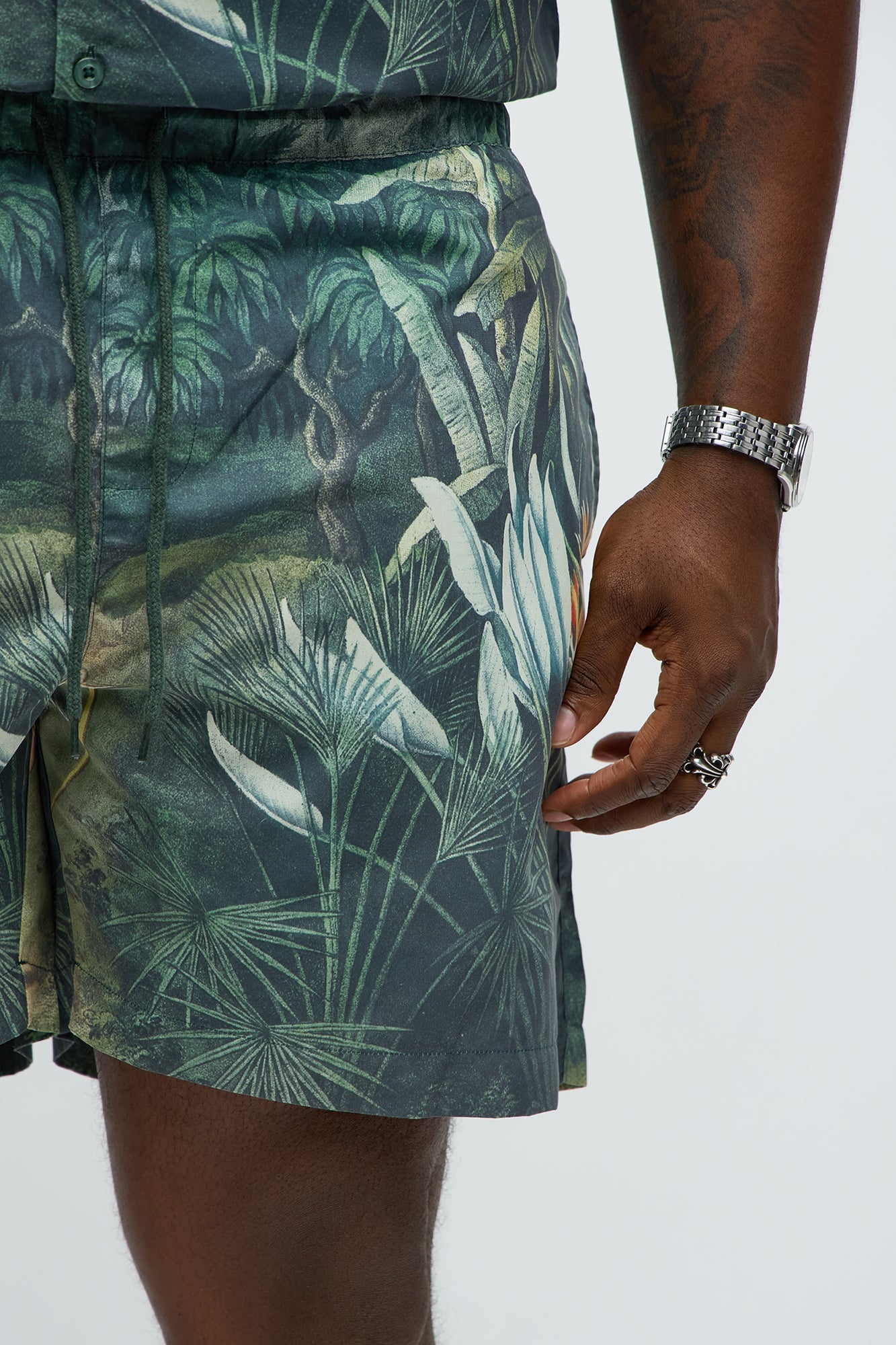 Cupid Relaxed Drawstring Shorts - Multi Color