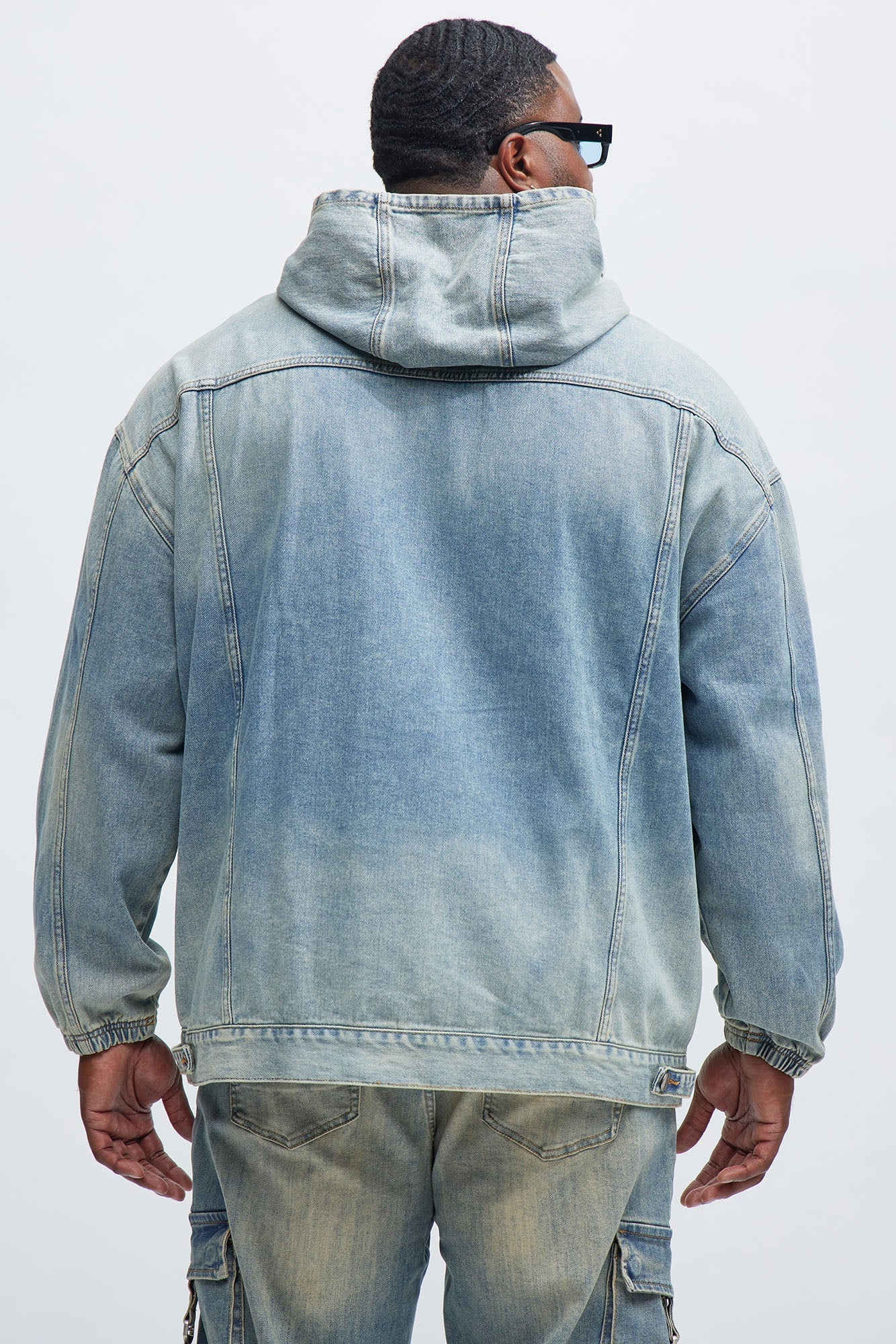 Manatee Denim Pullover Jacket - Light Blue Wash