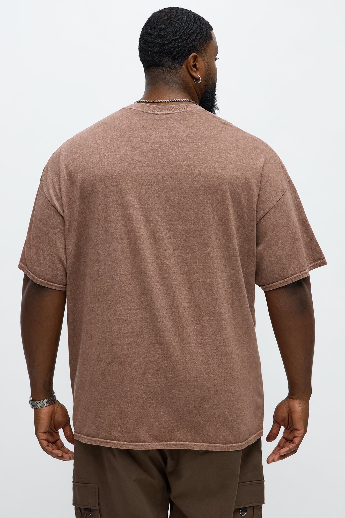Saints Over Sinners Oversized Short Sleeve Tee - Brown
