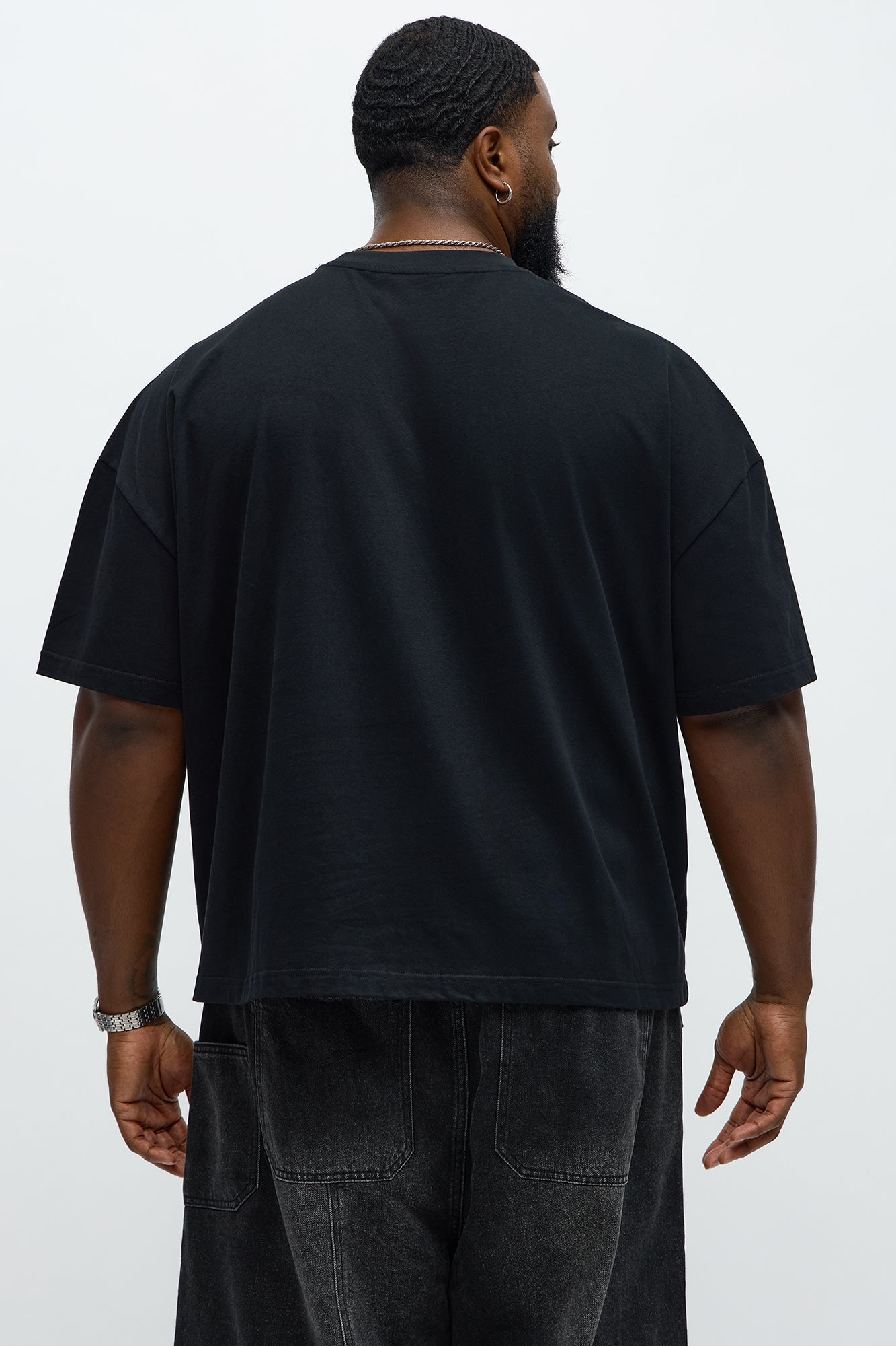 Boxy Premium Midweight Tee - Black