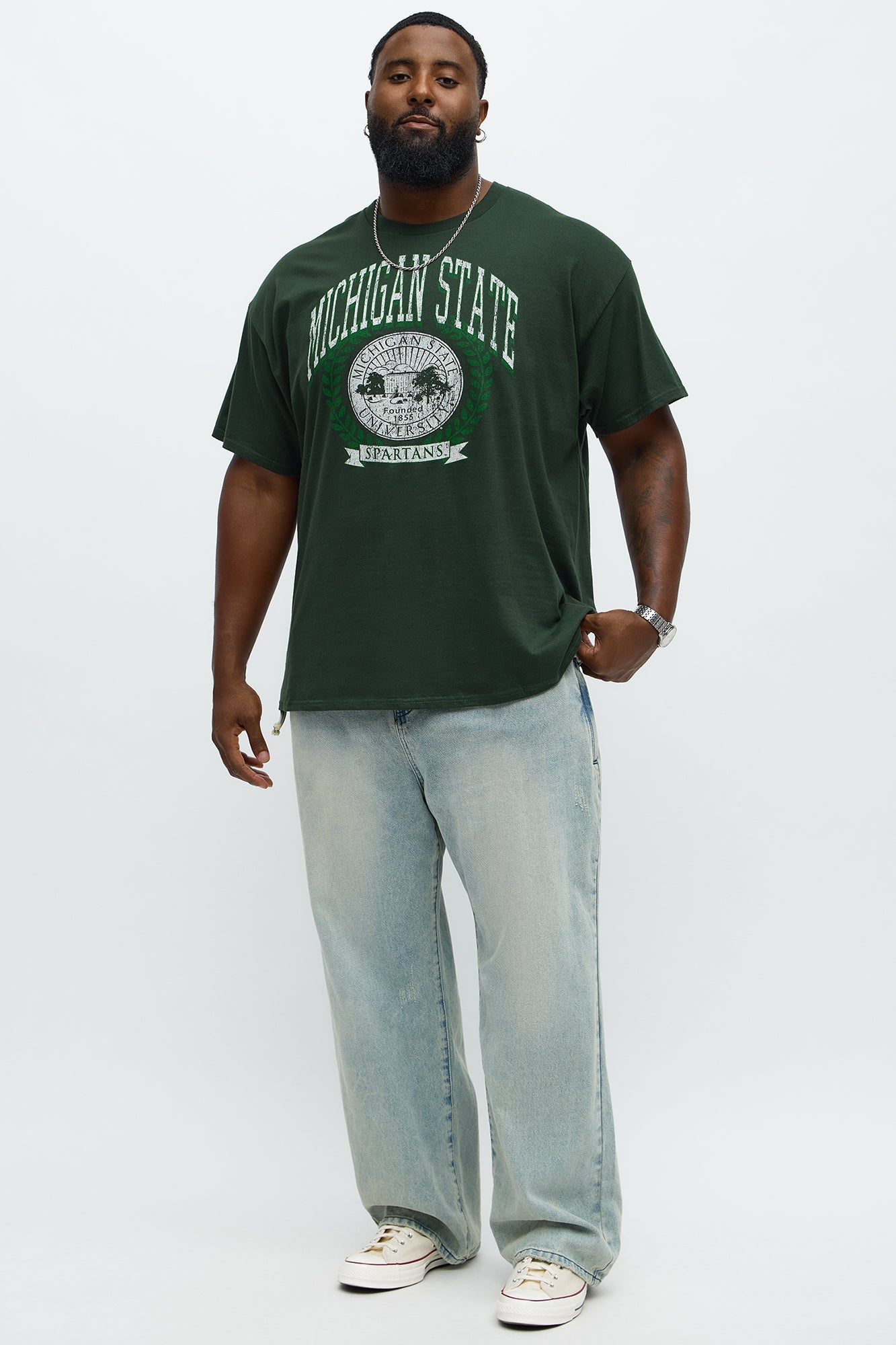 Michigan State Spartans Short Sleeve Tee - Hunter Green