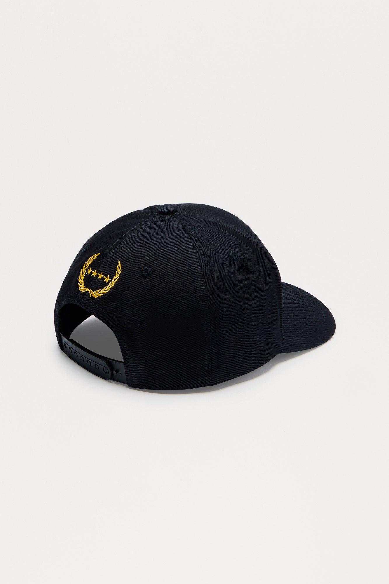 Biker Club Structured Snapback Hat - Black