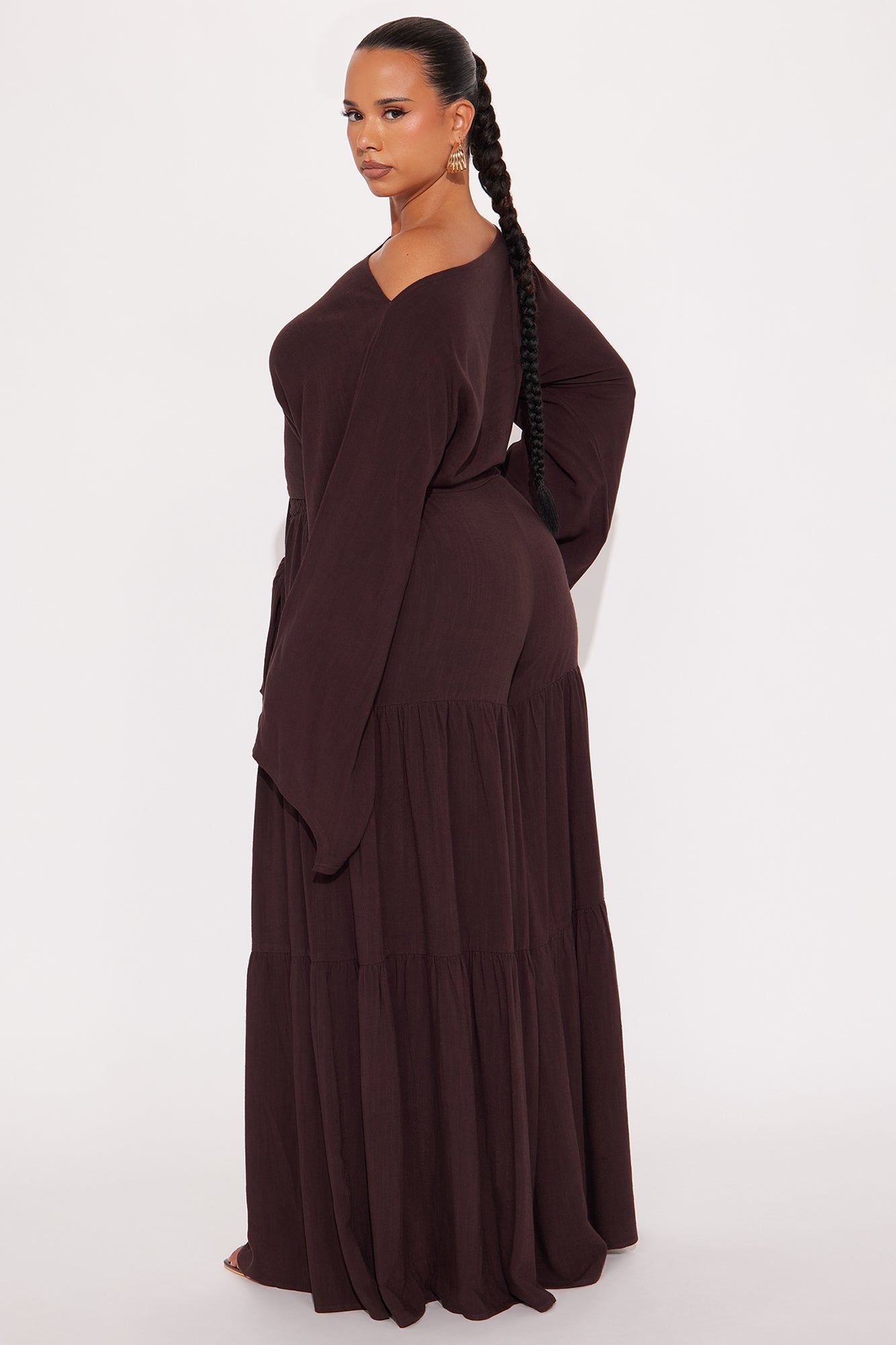 Carmella Rayon Linen Pant Set - Mocha