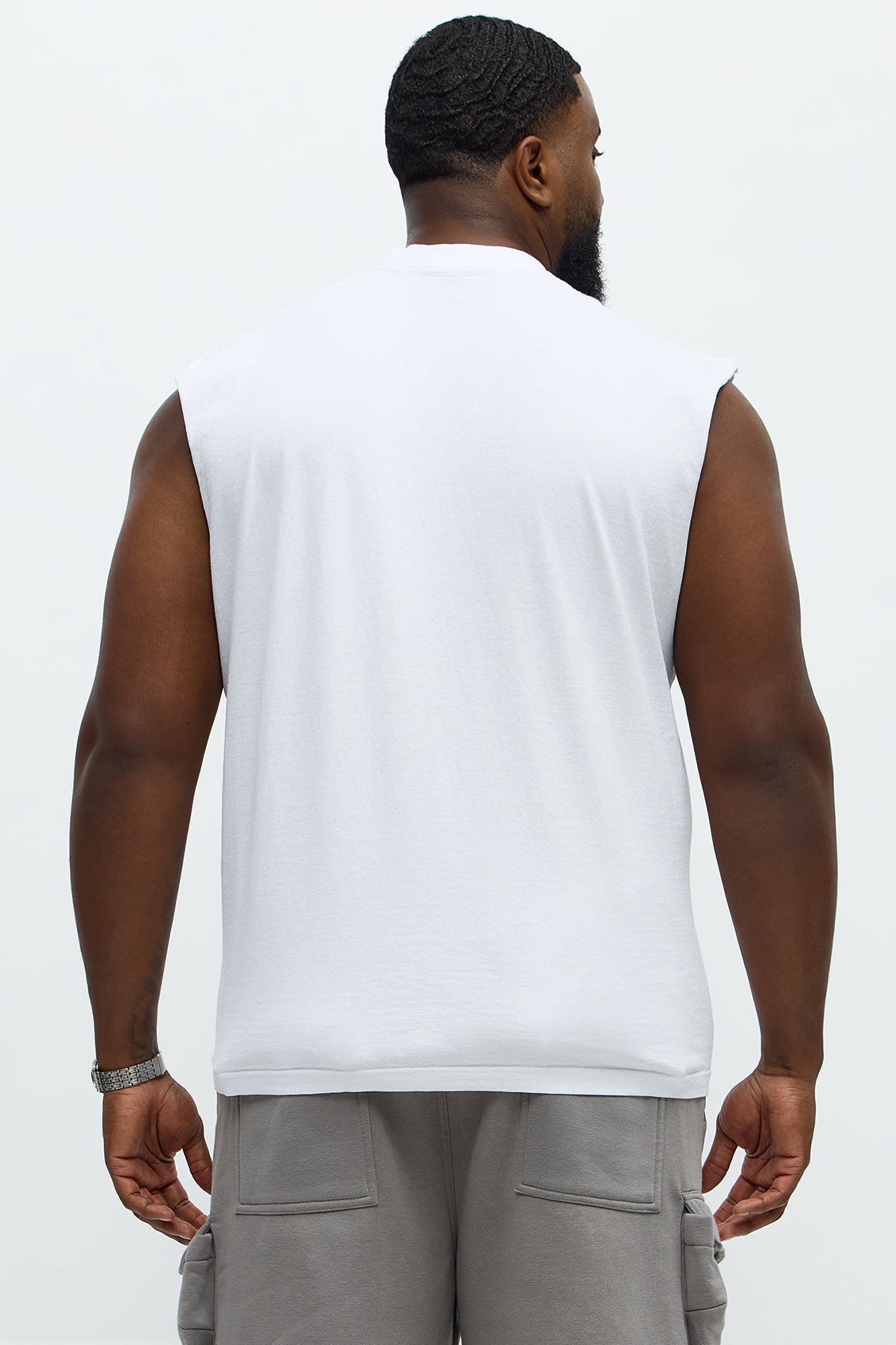 Raisin Hell Muscle Tee - White
