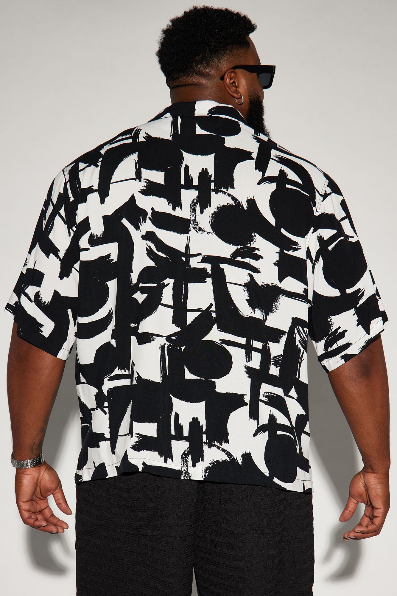 Perfect Strokes Button Up Shirt - Black/combo