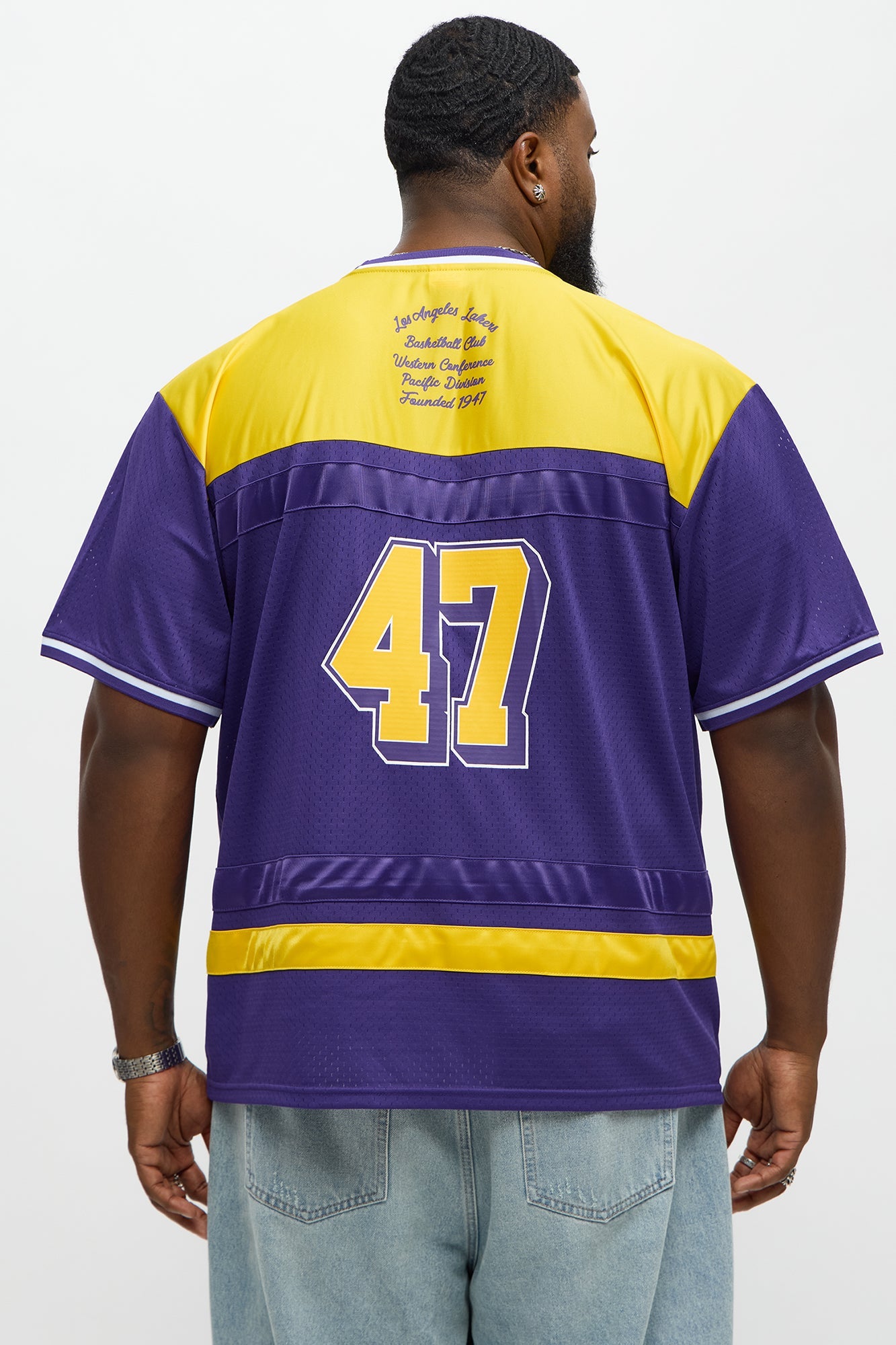Lakers Regular Fit Basketball Tee - Purple