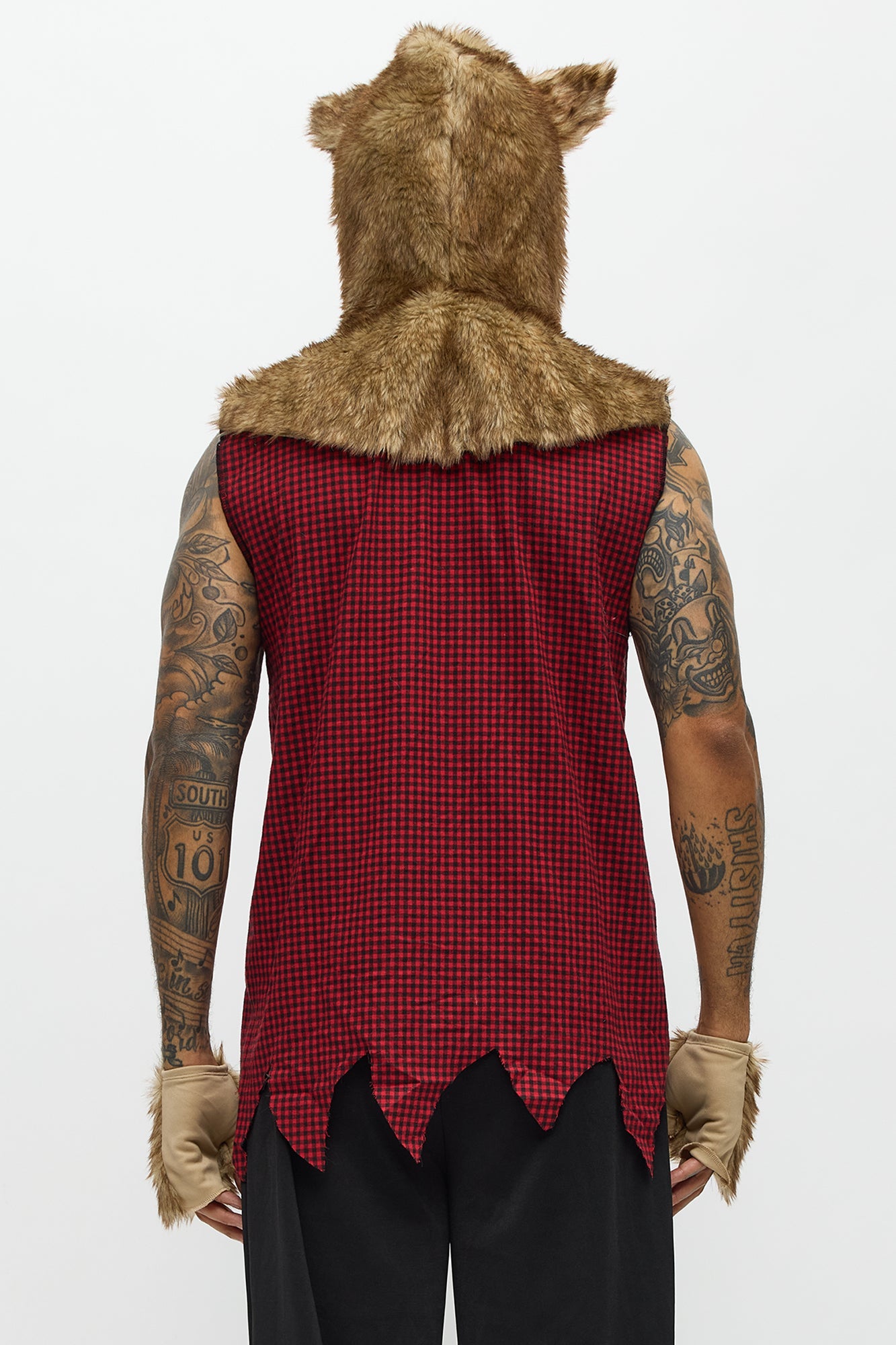 Big Bad Wolf Costume Set - Red/combo