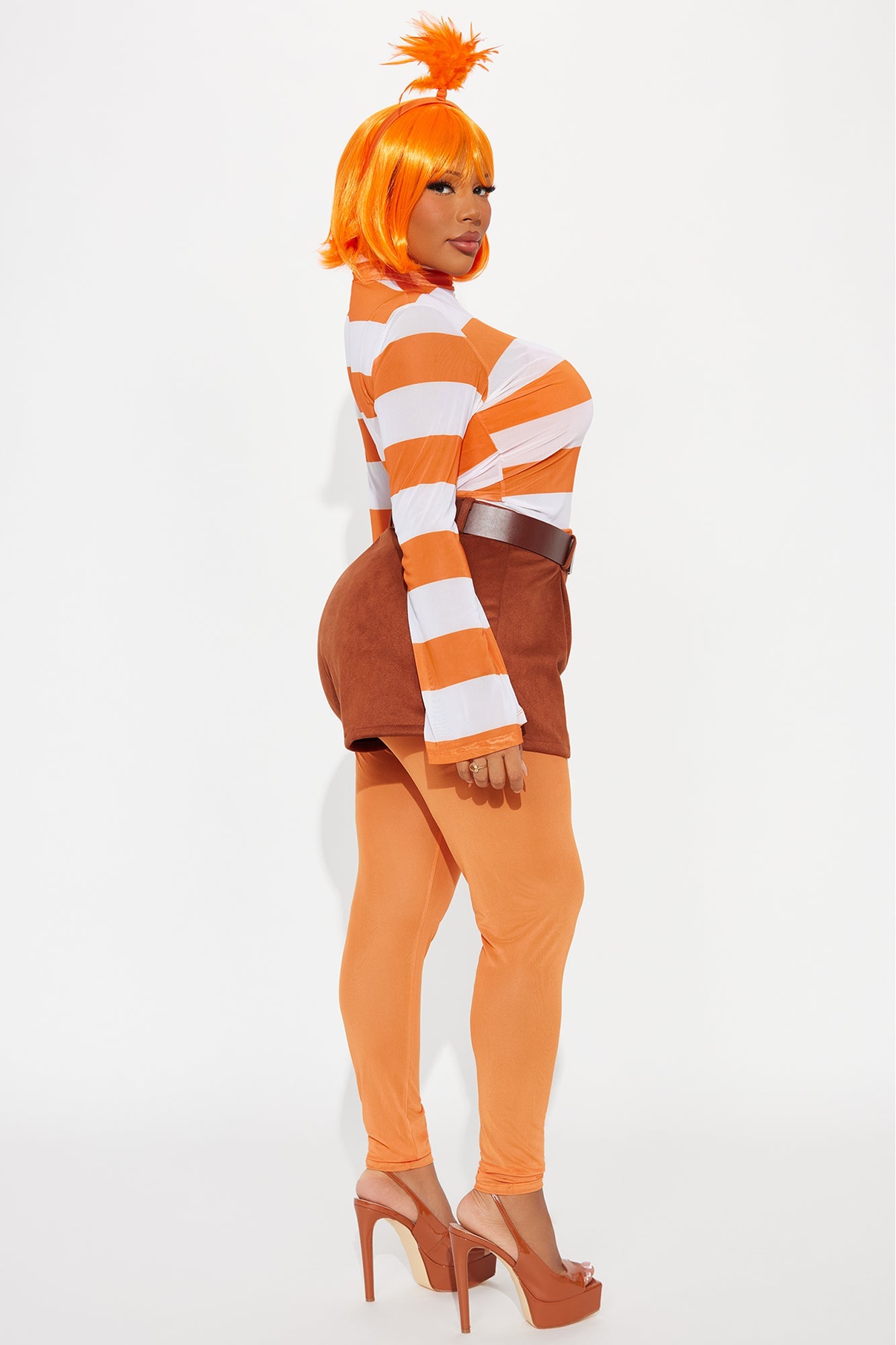 You Excite Me 7 Piece Costume Set - Orange/combo