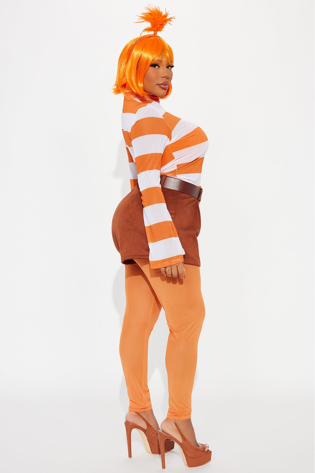 You Excite Me 7 Piece Costume Set - Orange/combo