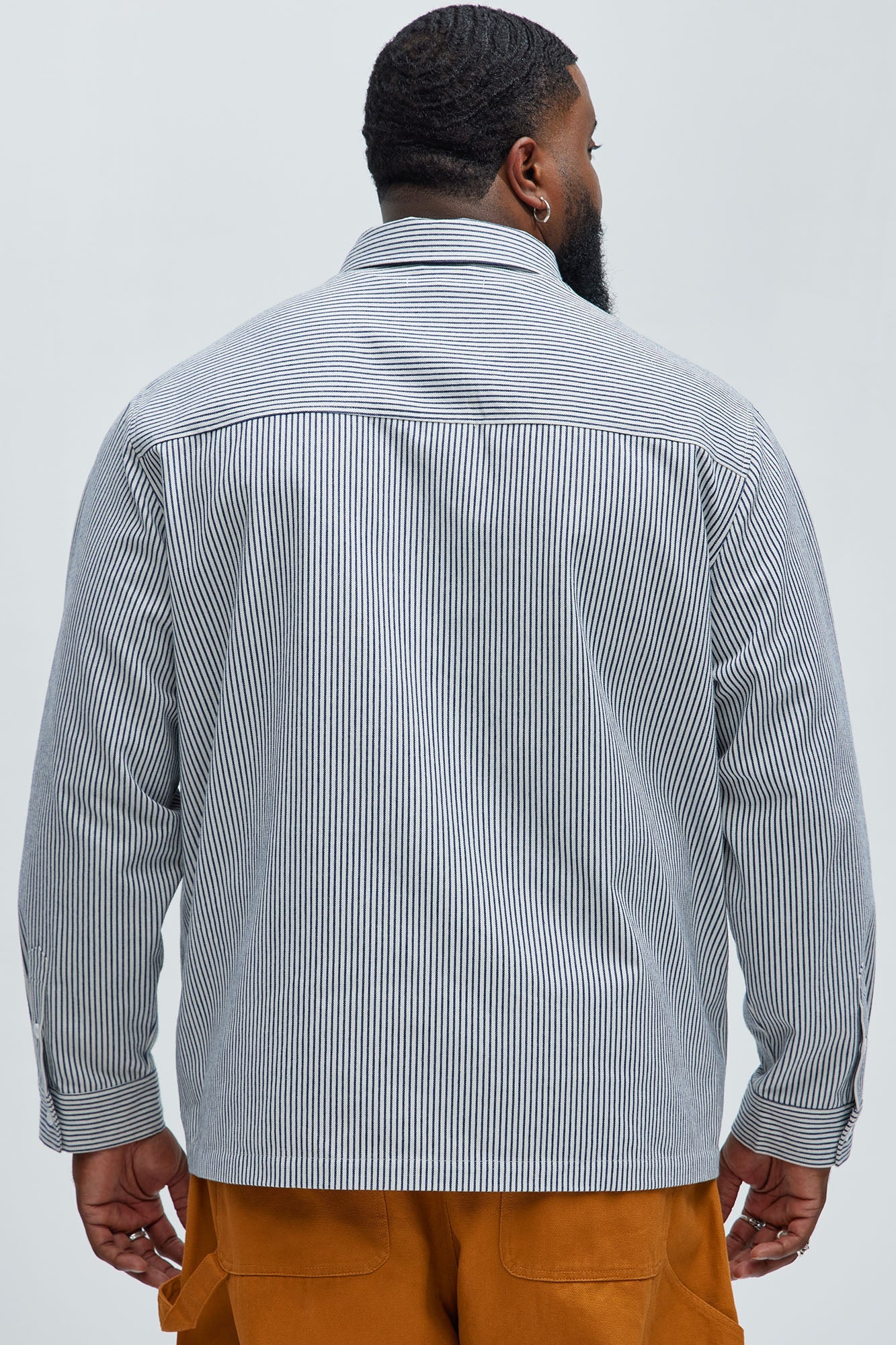 I Knew You Stripe Button Up Shirt - White/combo