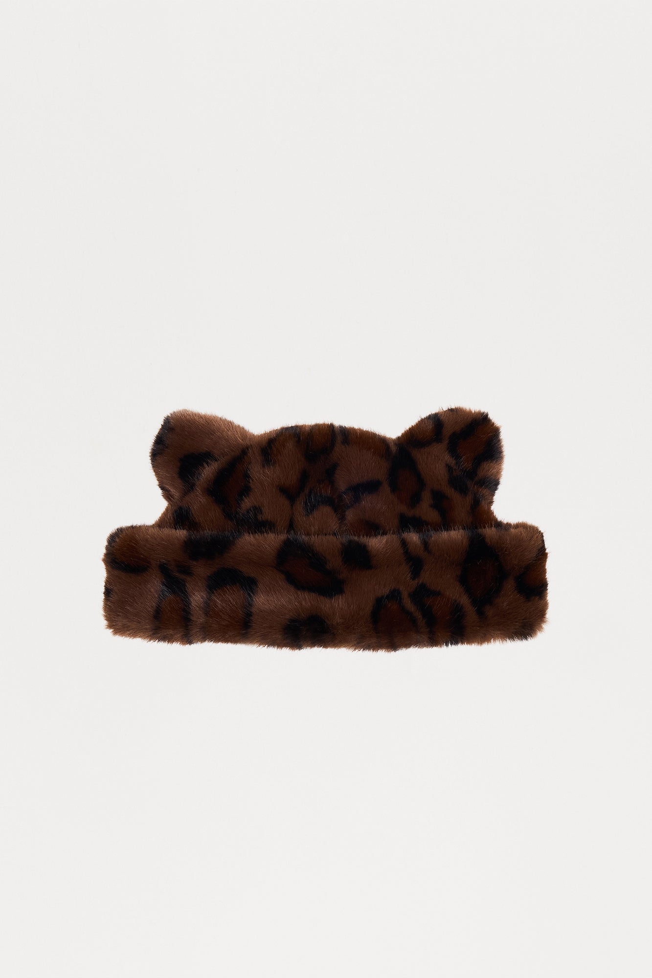 Don't Mind Me Faux Fur Beanie - Brown/combo