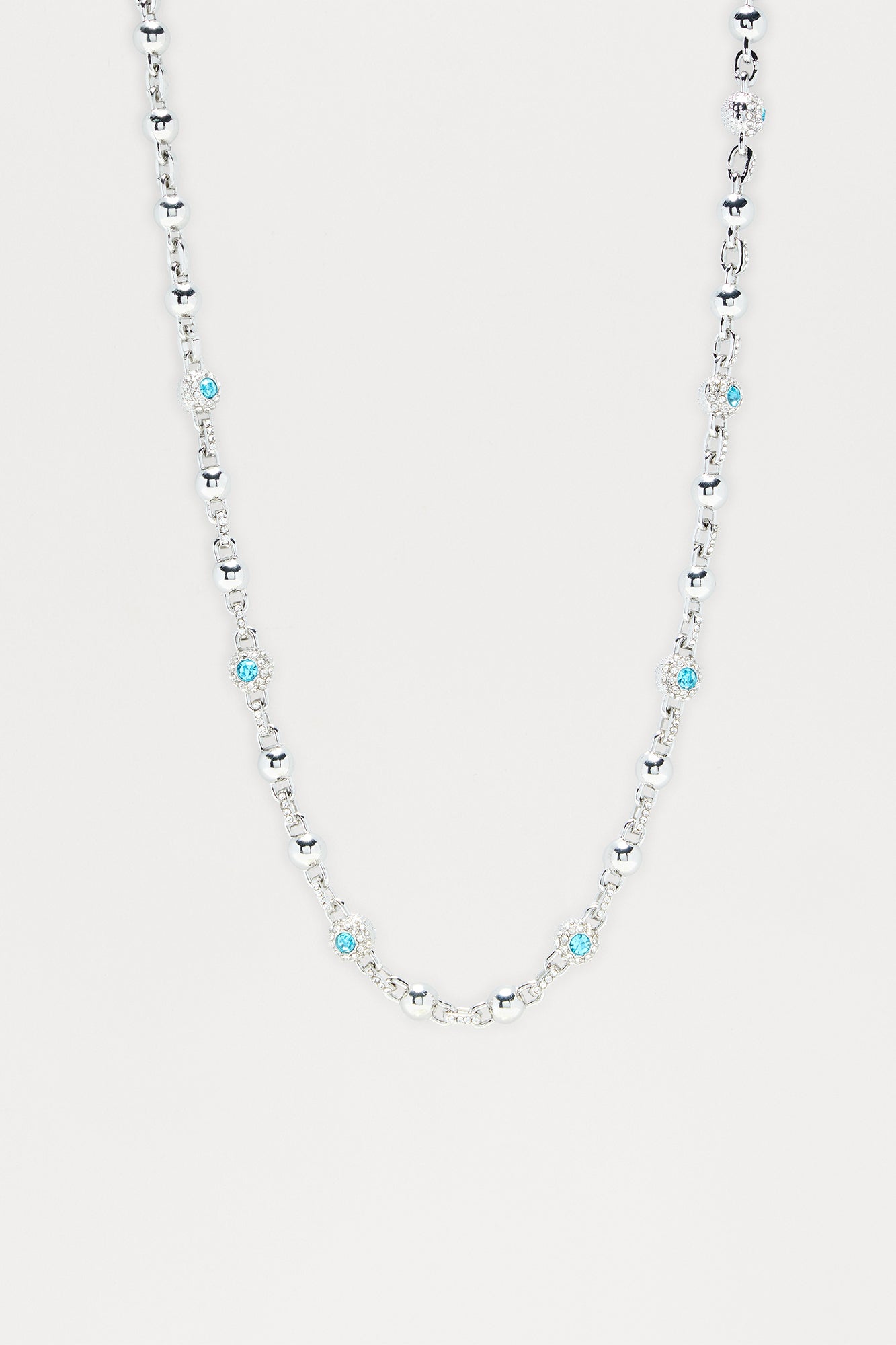 8MM Iced Pant Chain - Silver