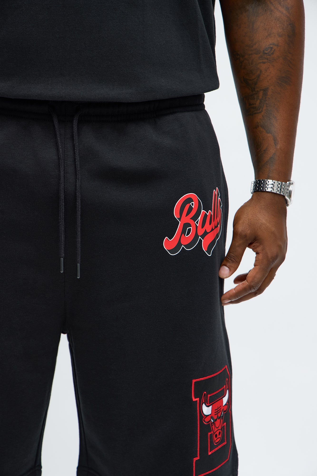 Bulls Basketball Sweatshorts - Black