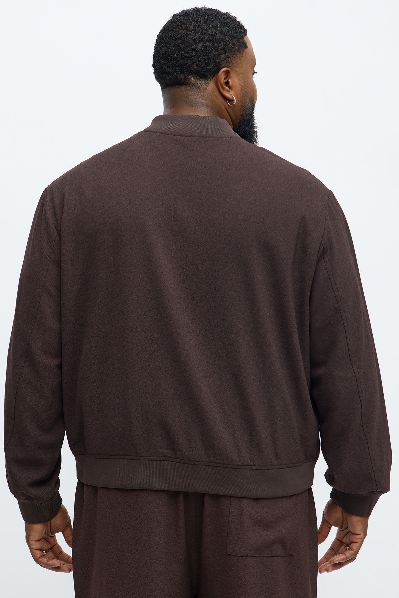 Golden Hour Relaxed Bomber Jacket - Brown