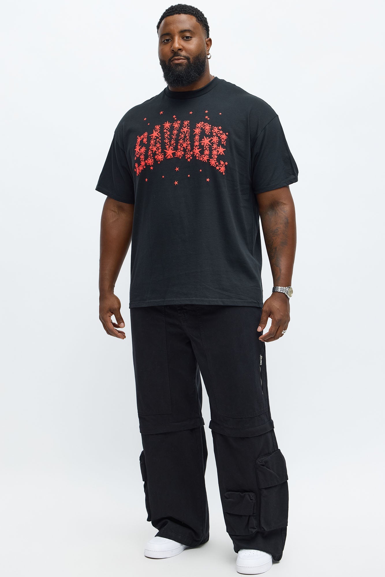 Savage Star Short Sleeve Tee - Black