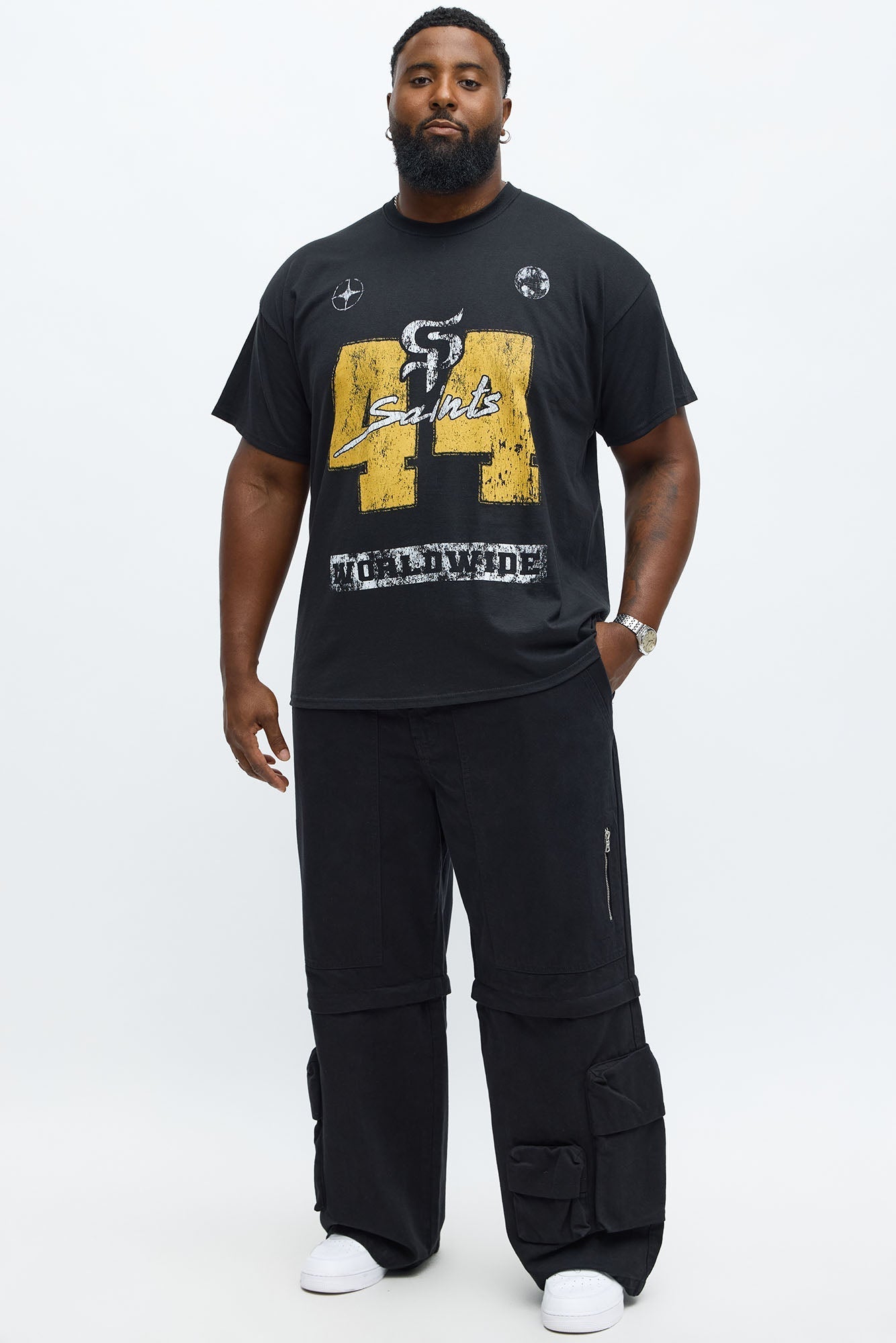 Saints Worldwide 44 Short Sleeve Tee - Black