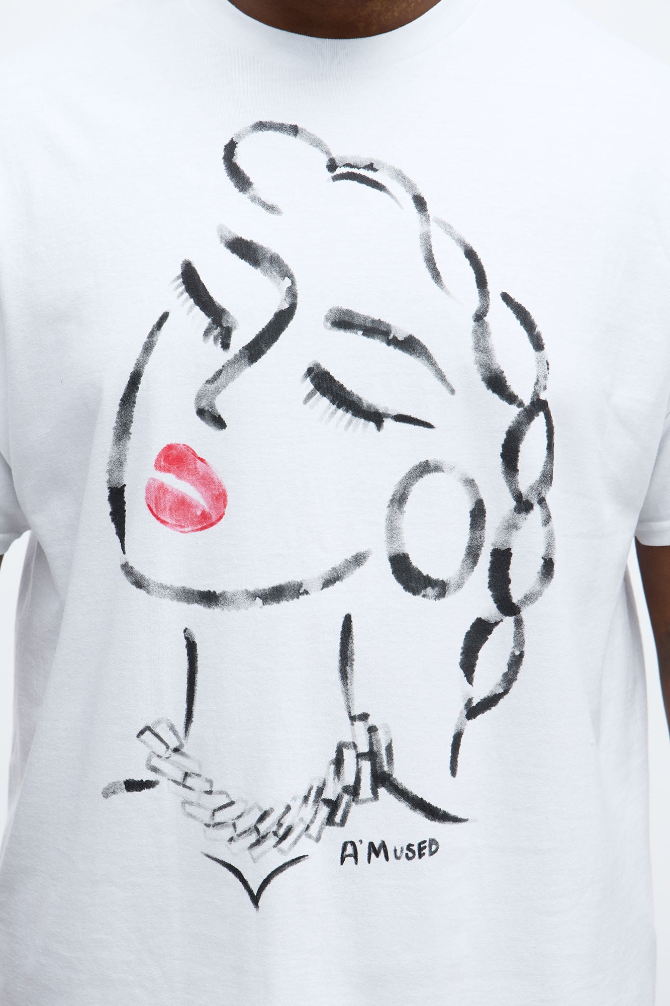 A Mused Short Sleeve Tee - White