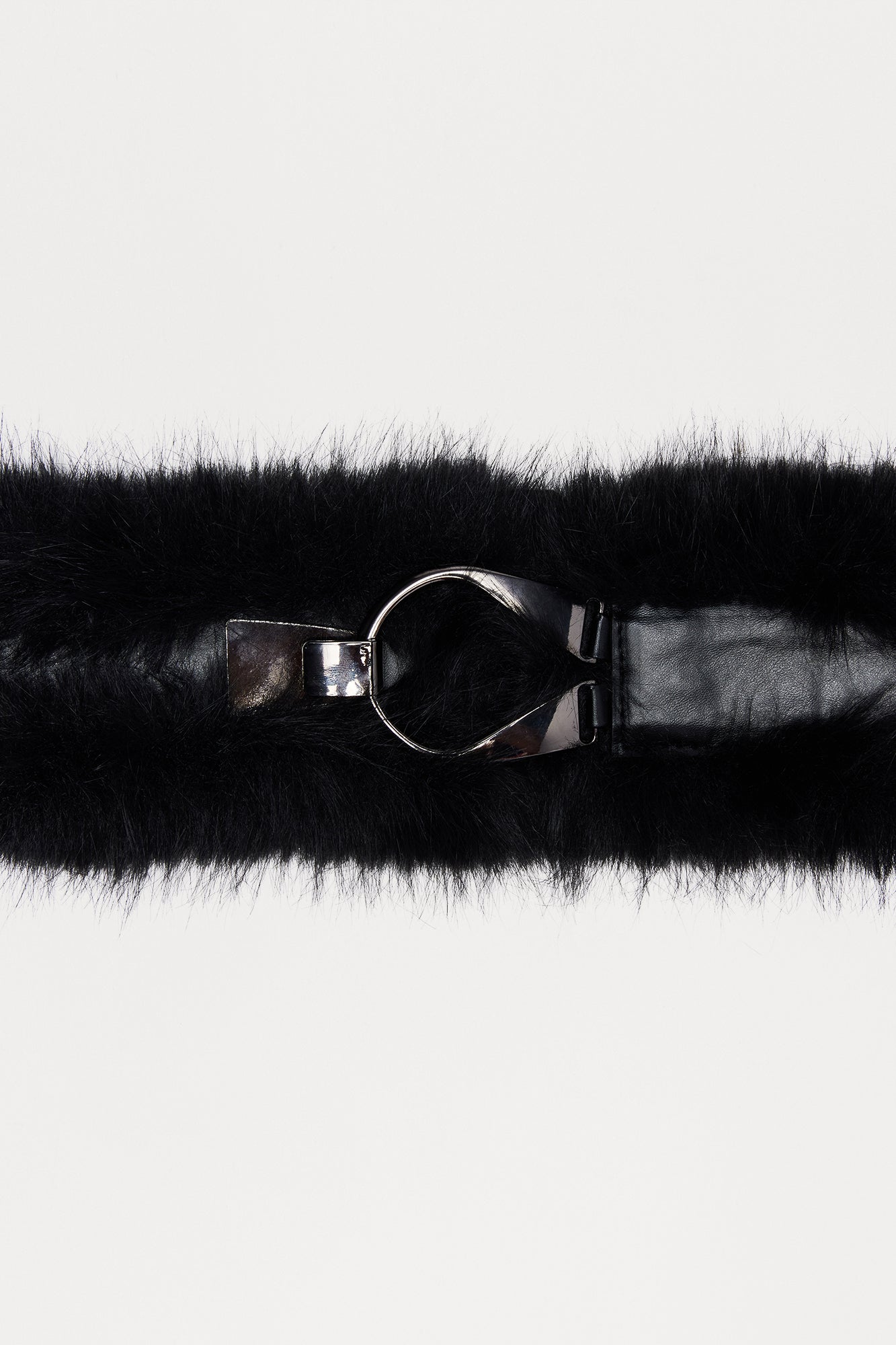 Vixen Faux Fur Belt - Black