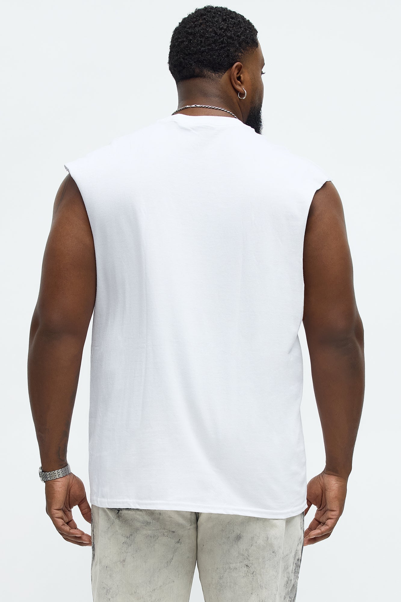 Stay Wild Muscle Tee - White