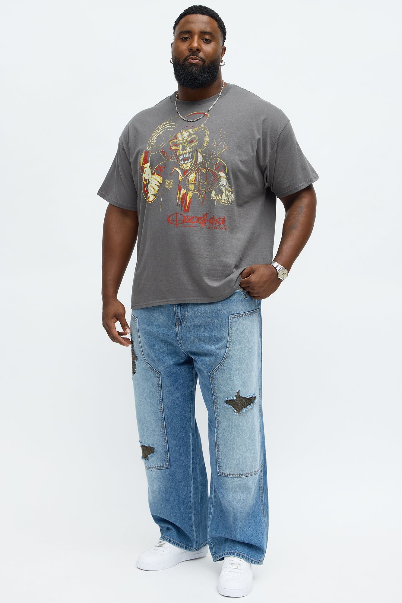 OzzFest 2008 Short Sleeve Tee - Charcoal