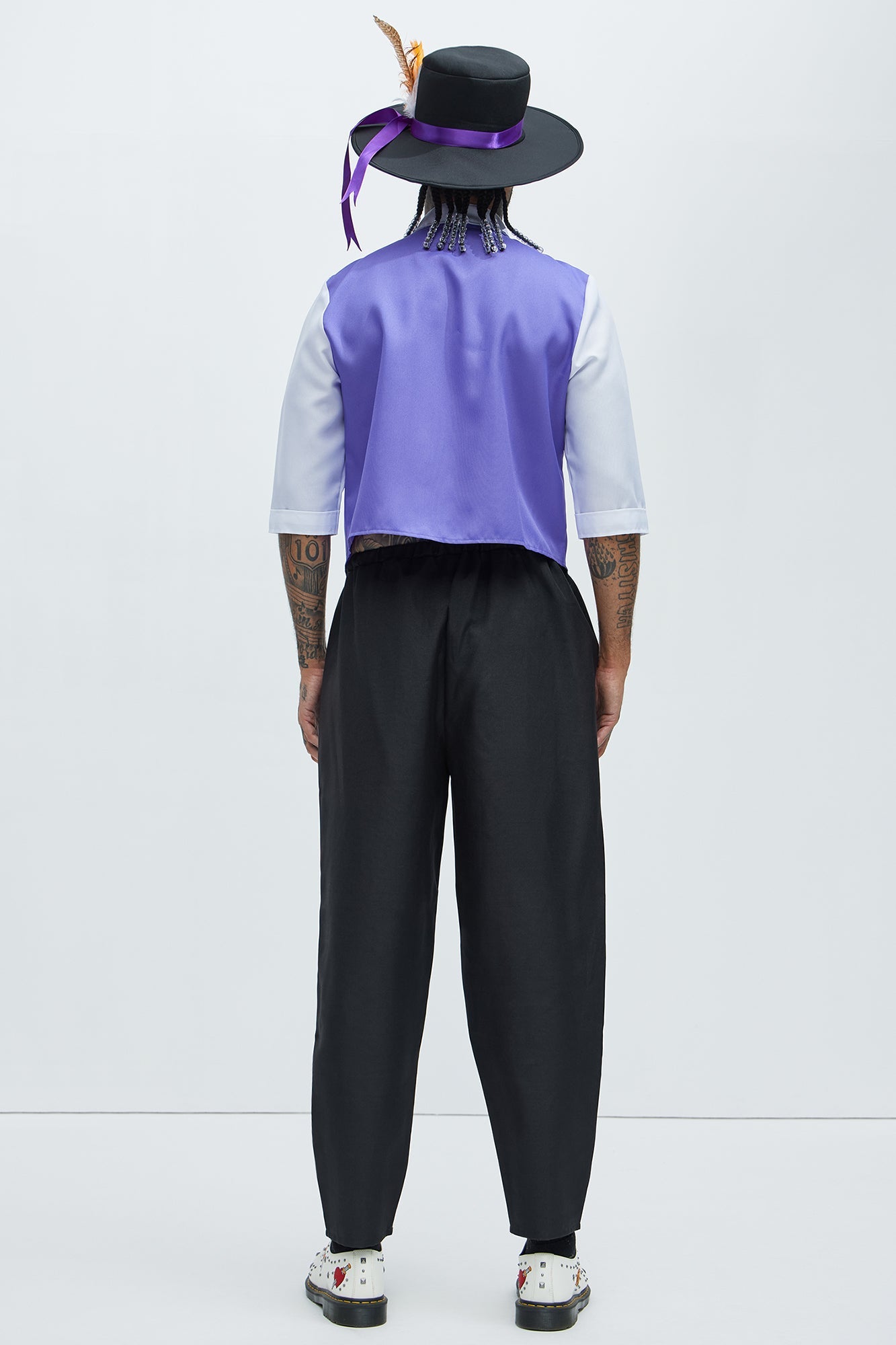 Voodoo Priest Costume - Purple/combo