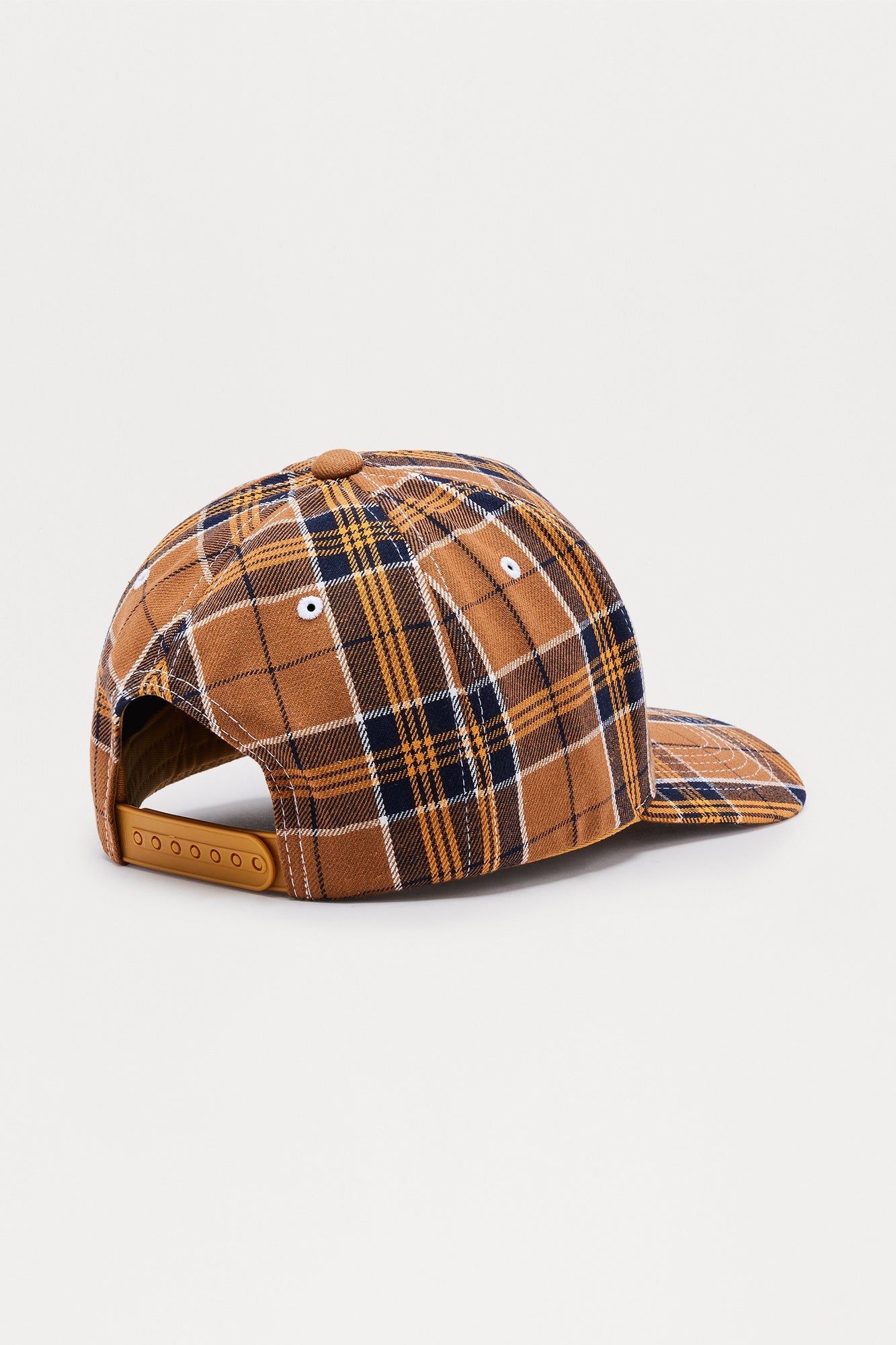 Very Rare Flannel Structured Snapback Hat - Tan/Multi