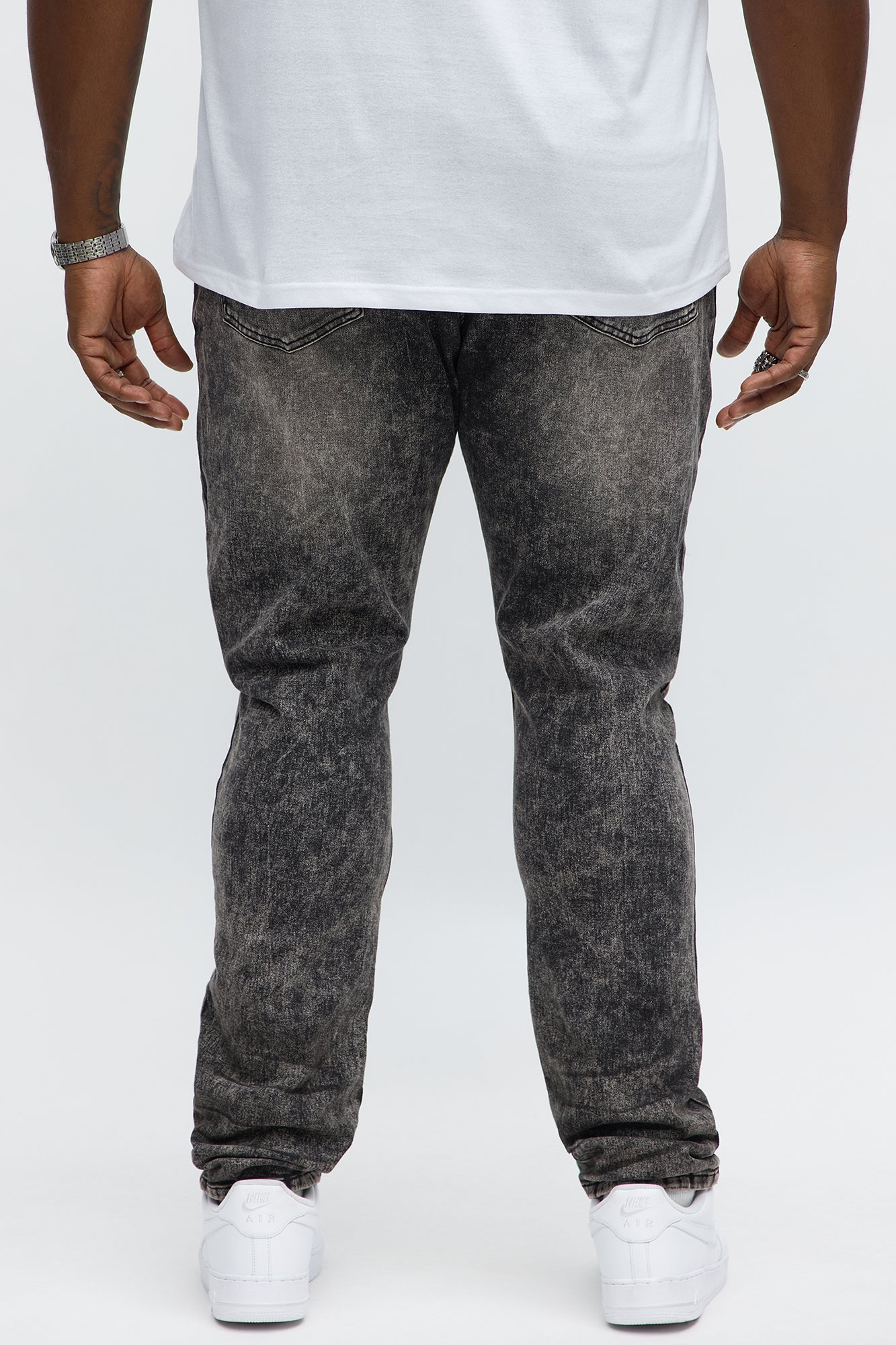 Stacked Skinny Bet Rip And Repair Jean - Grey