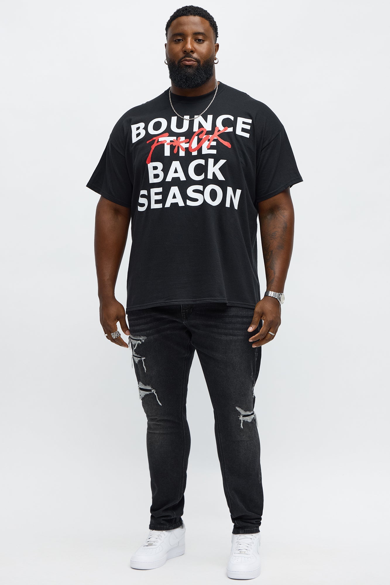Bounce Back Season Short Sleeve Tee - Black