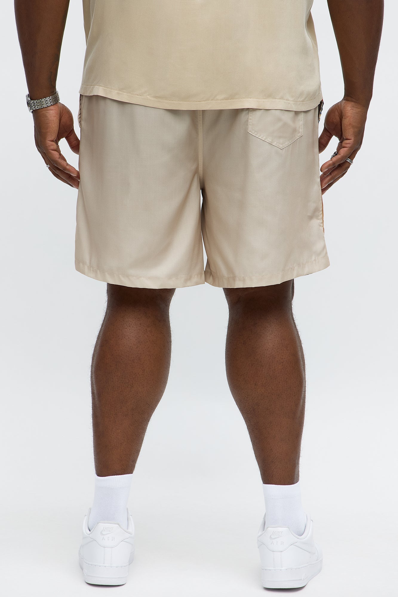 Relaxed Munch The Scream Shorts - Tan