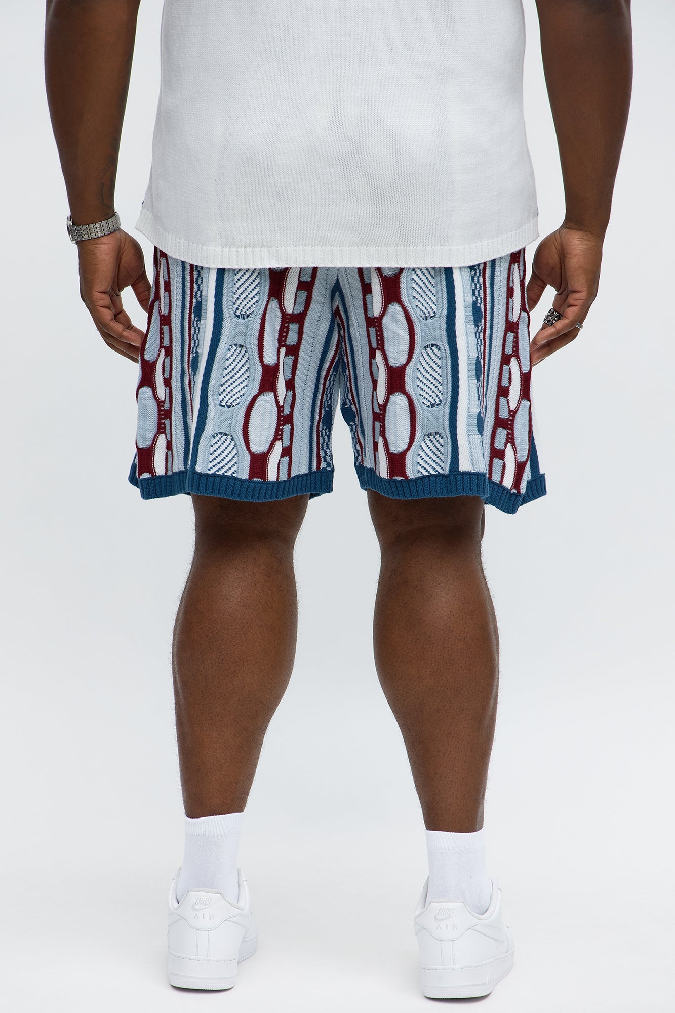 Relaxed Wakka Knit Short - Teal/combo