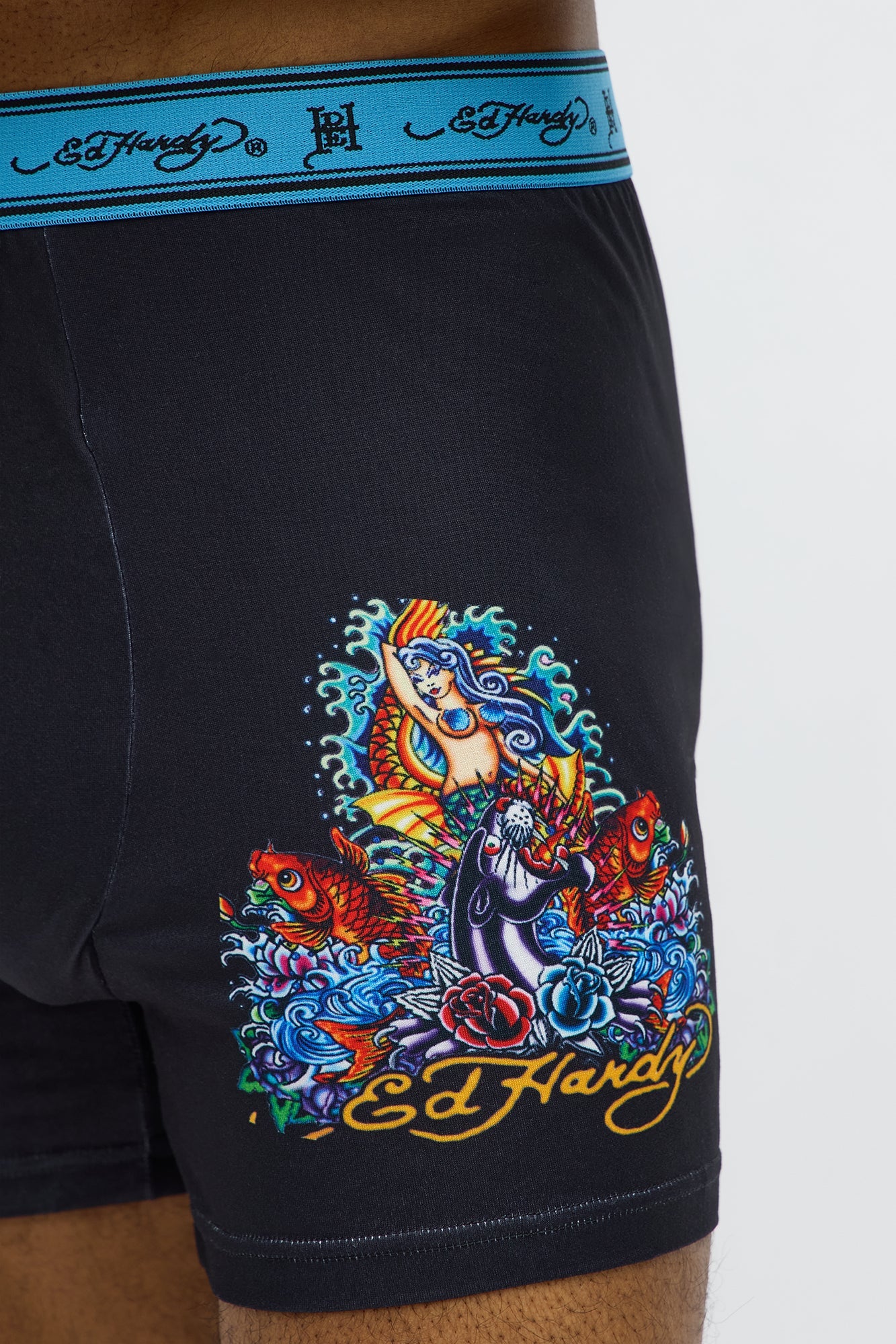 Ed Hardy True Love 3 Pack Boxer Briefs - Multi Color