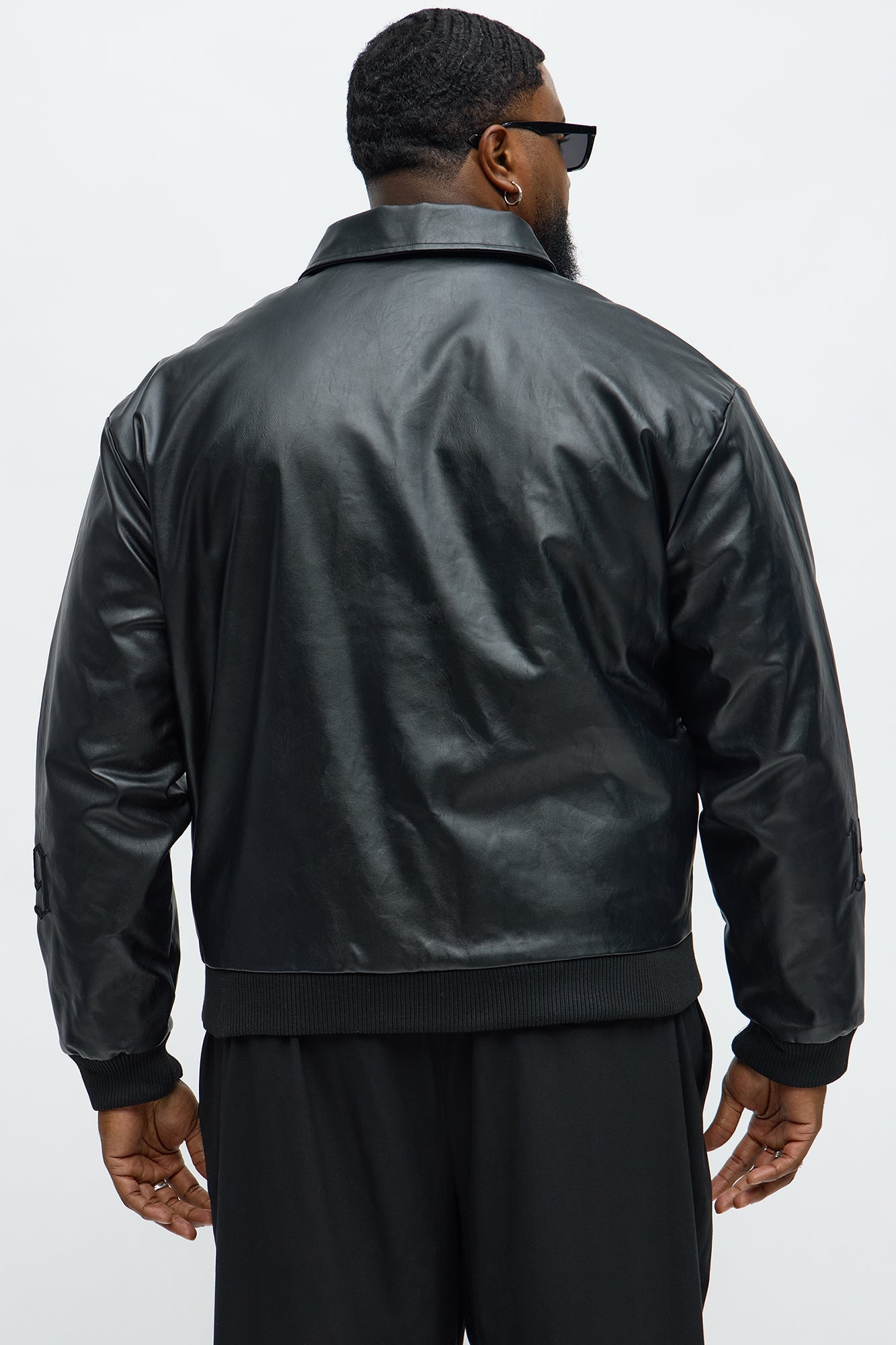 Relaxed Blessed Embroidered Coach Jacket - Black