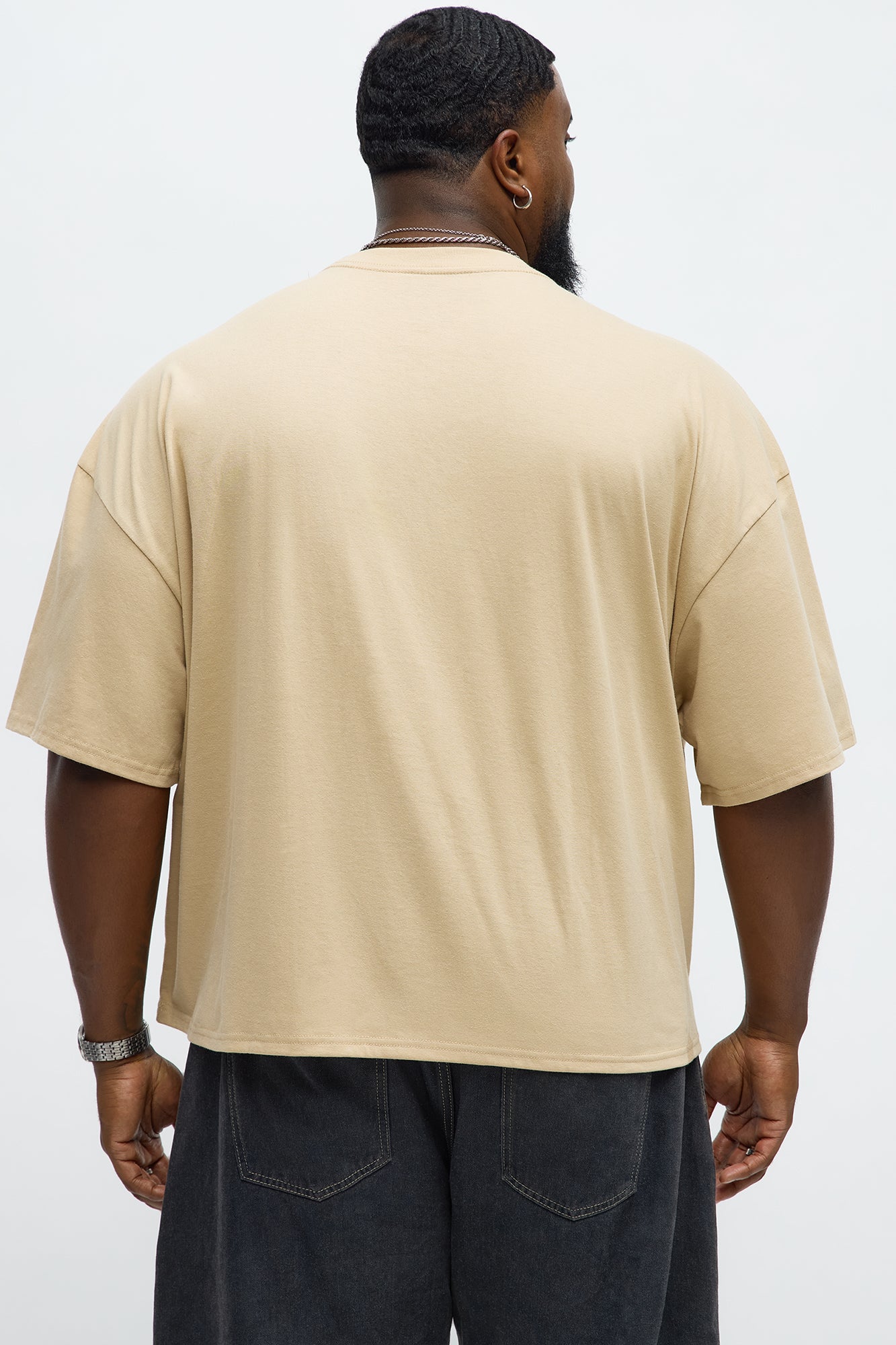 Oversized Cropped Von Dutch Racing Tee - Olive