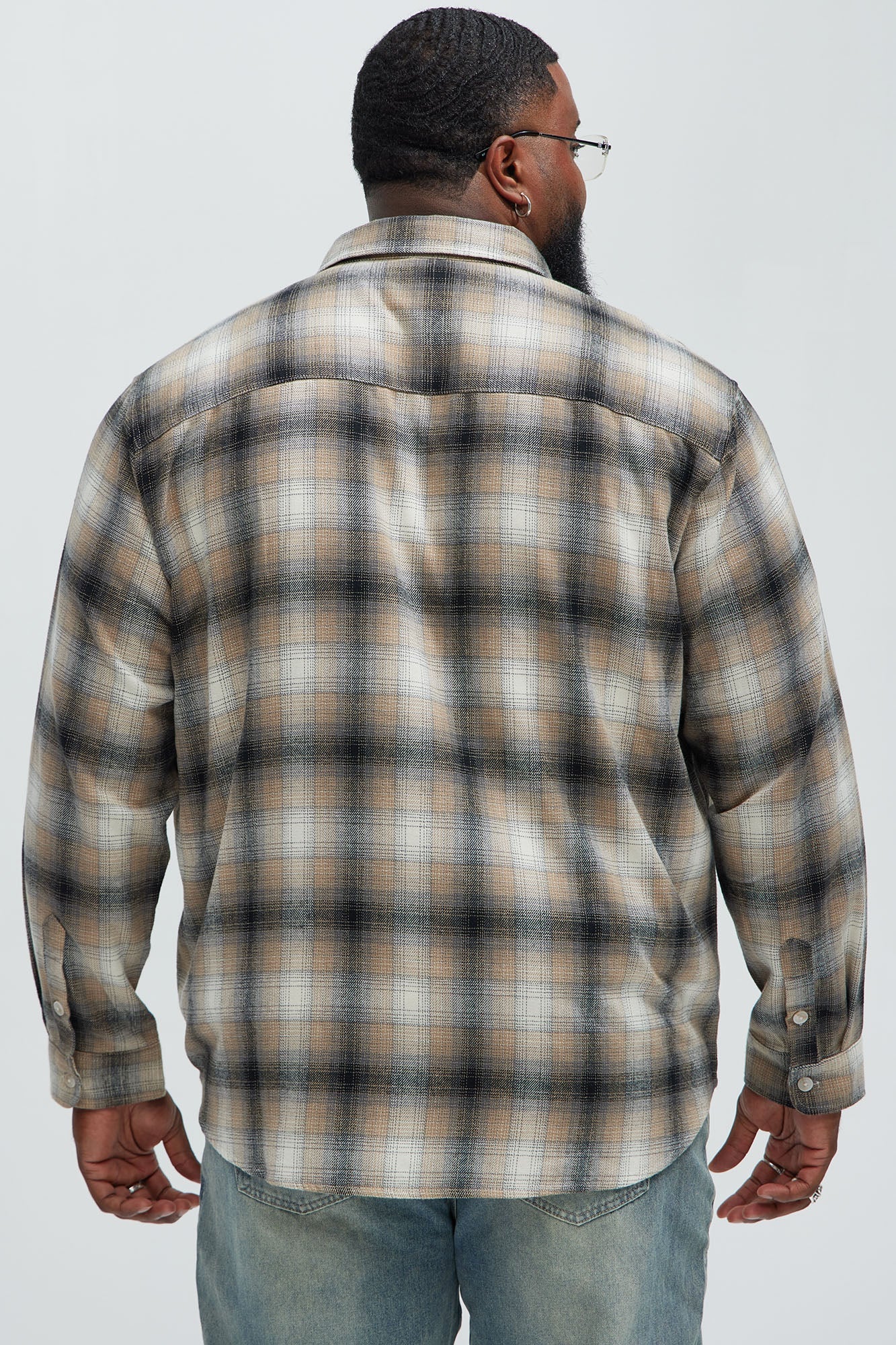 Dighton Plaid Shirt - Taupe/combo