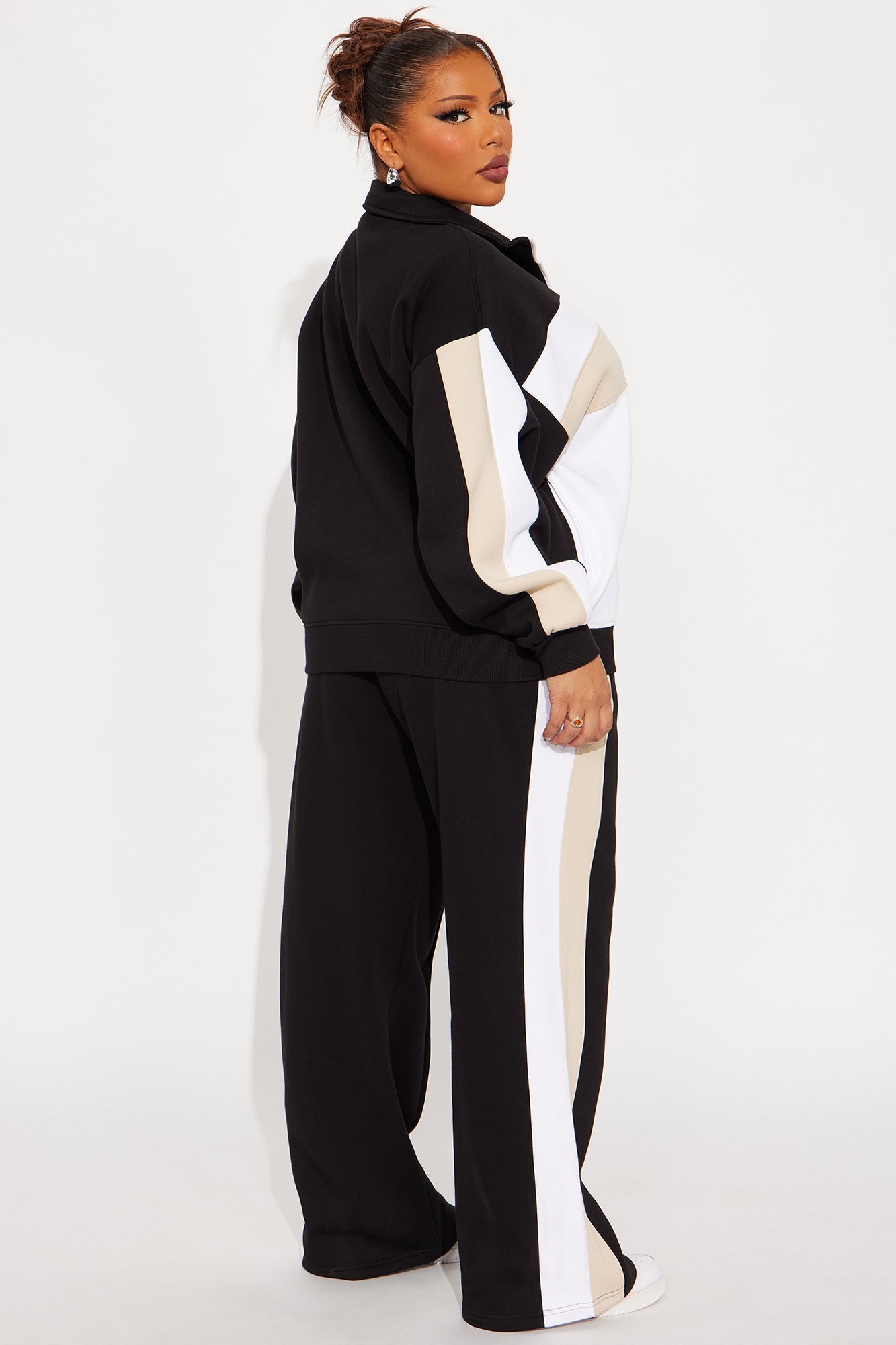 Comfy Club Fleece Pant Set - Black/combo