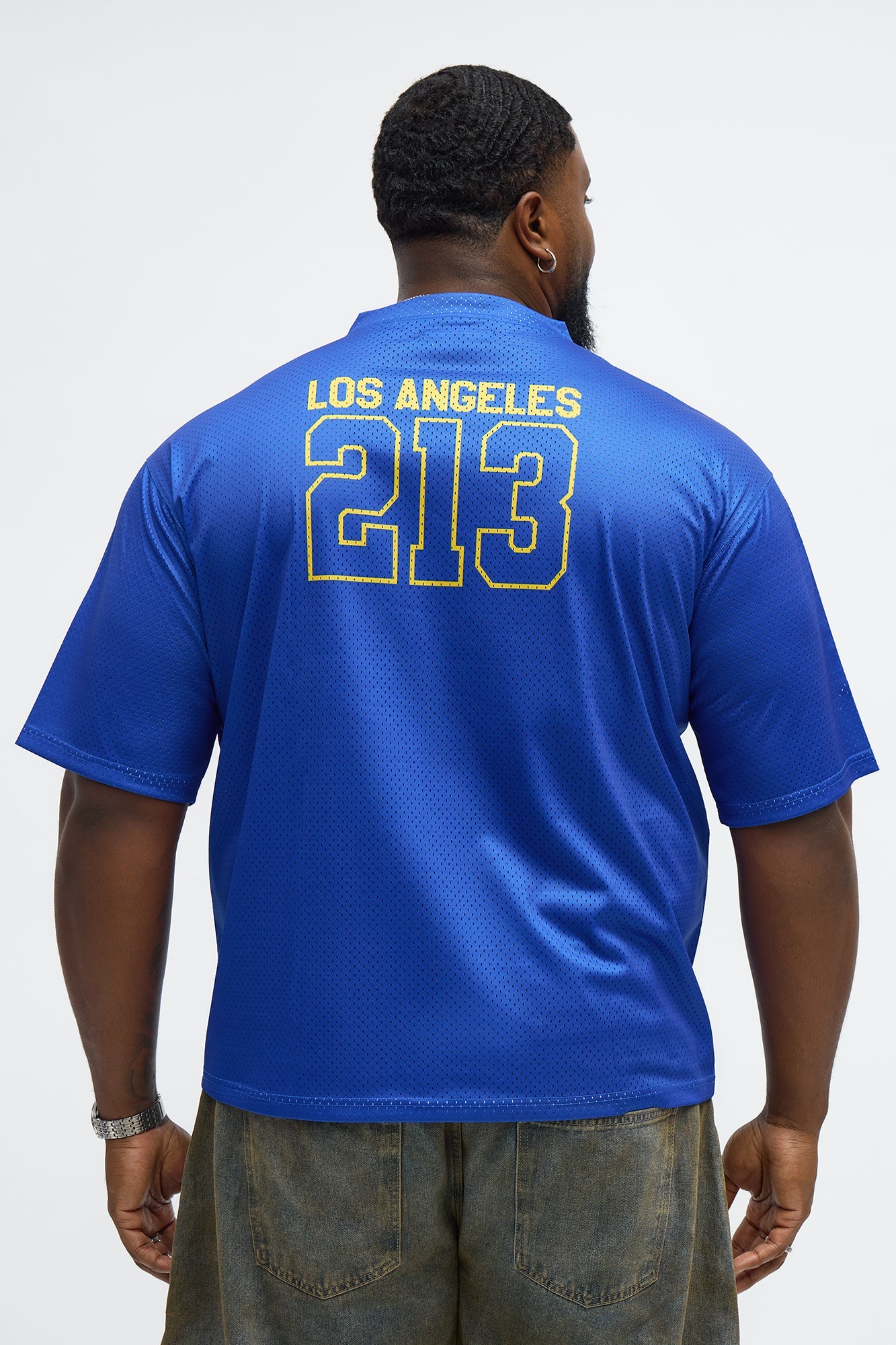 Cropped LA Lights Jersey - Blue