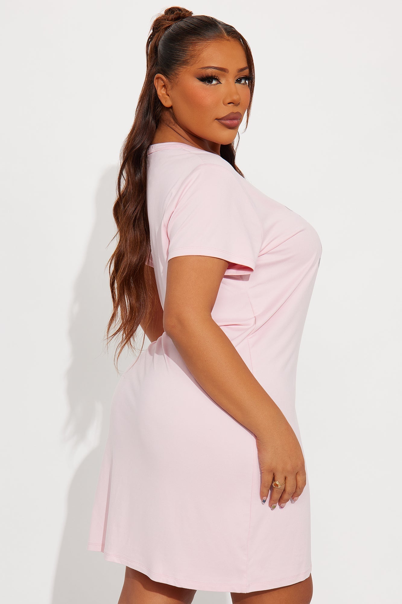 Sleigh Girl Sleigh Glitter PJ Sleep Shirt - Pink