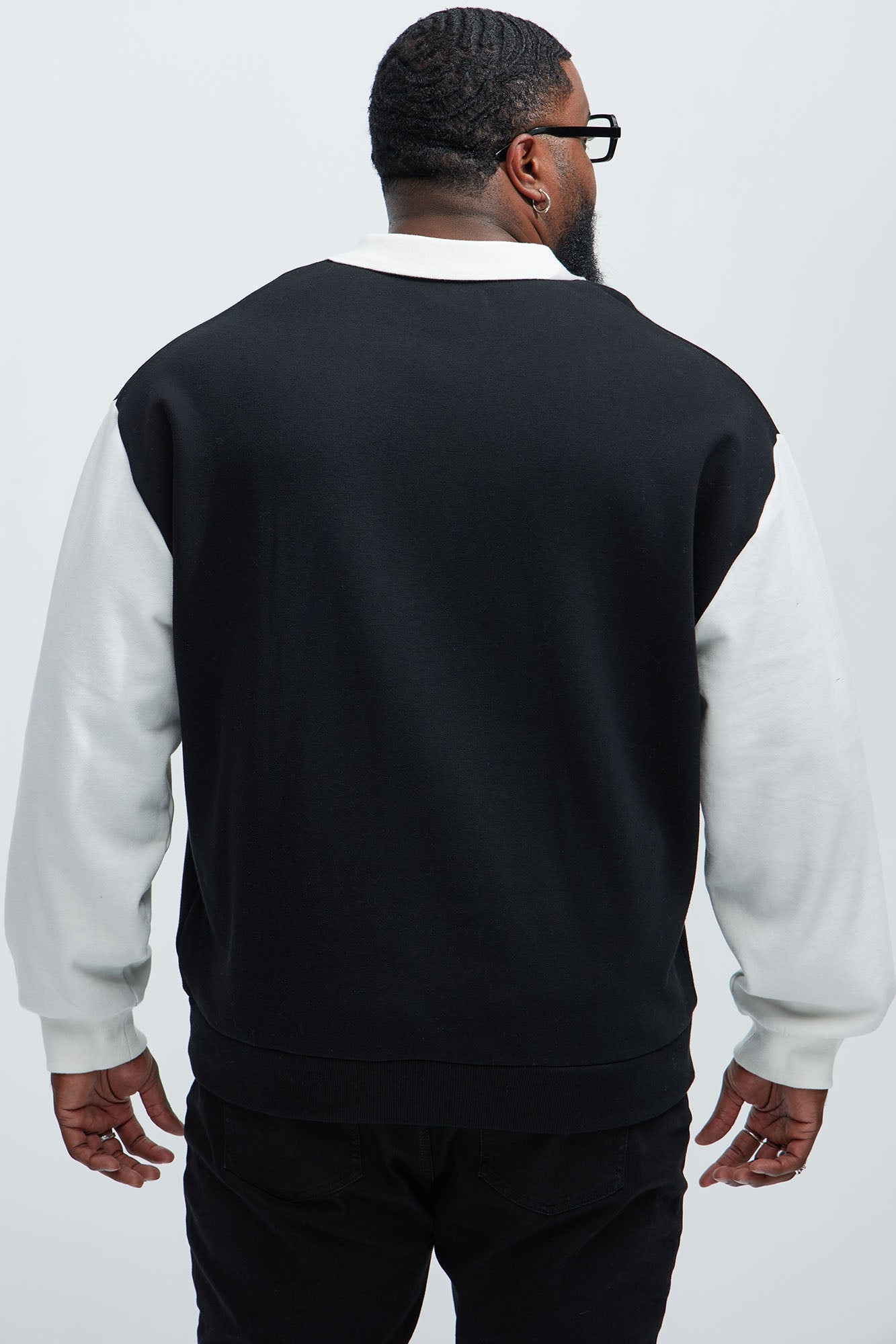 Tyson Saints Fleece Long Sleeve Polo - Black/combo