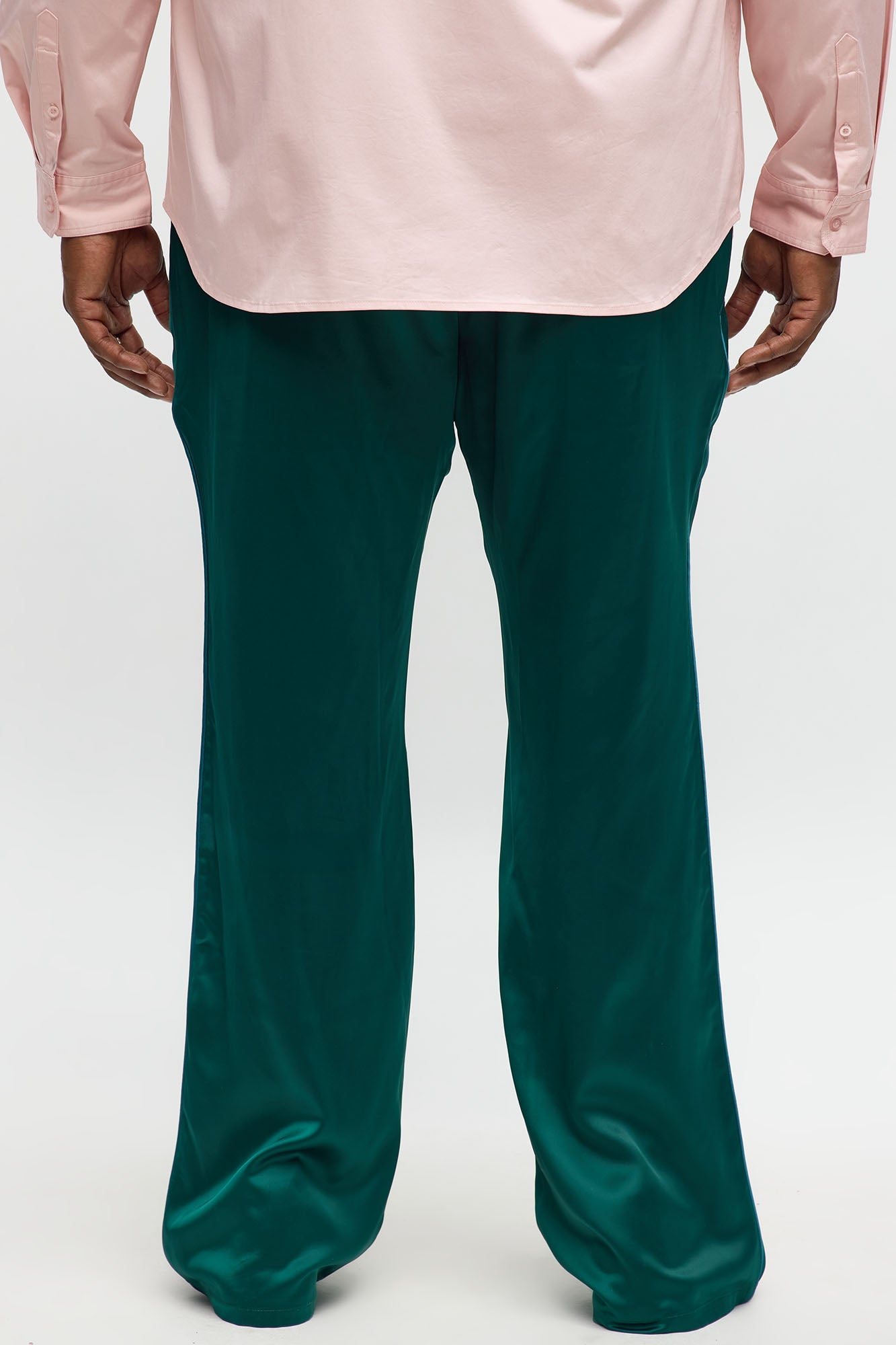 Stacked Slim Flare With Some Class Pant - Green