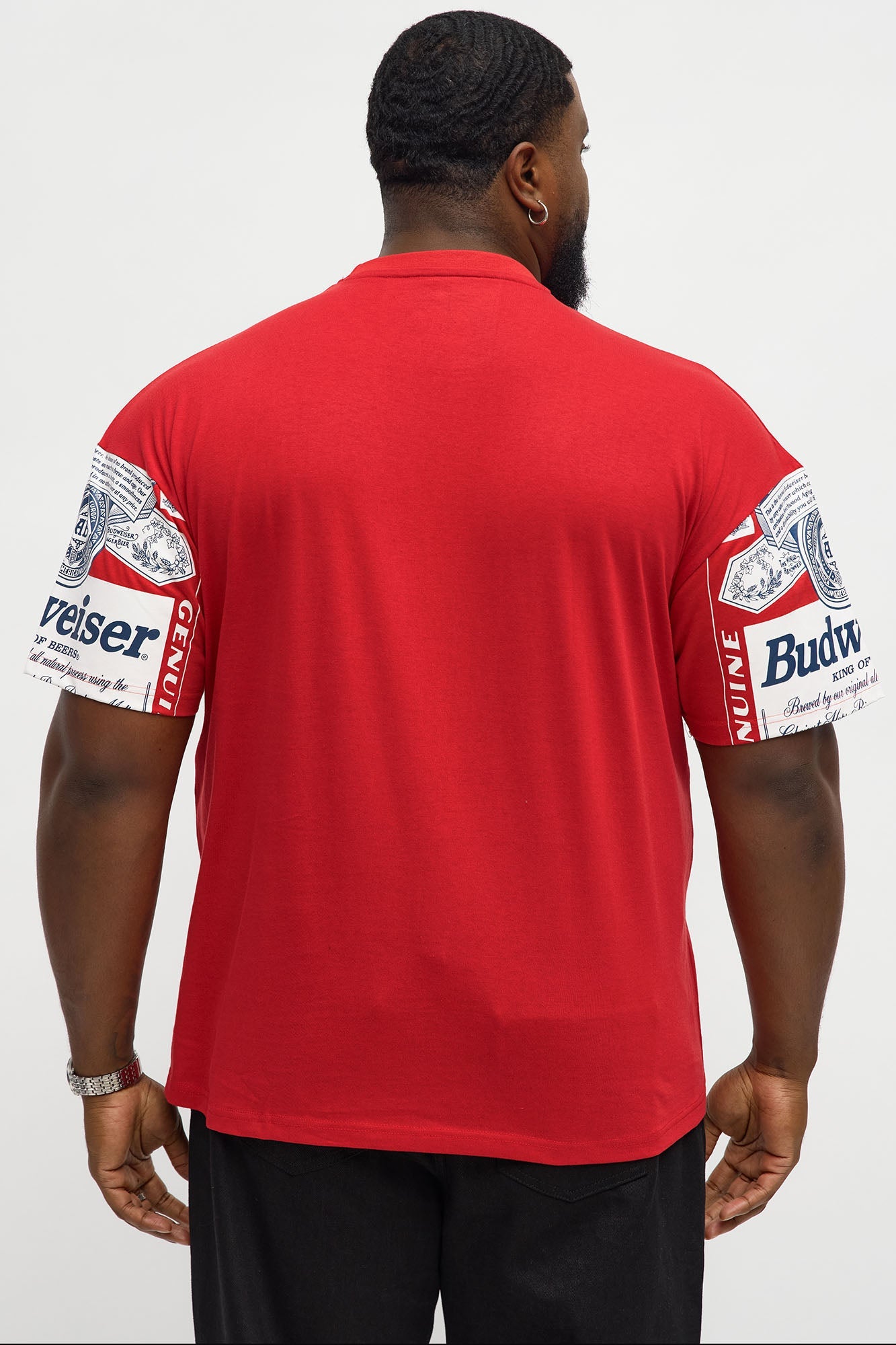 Budweiser Vintage Logo Short Sleeve Tee - Red