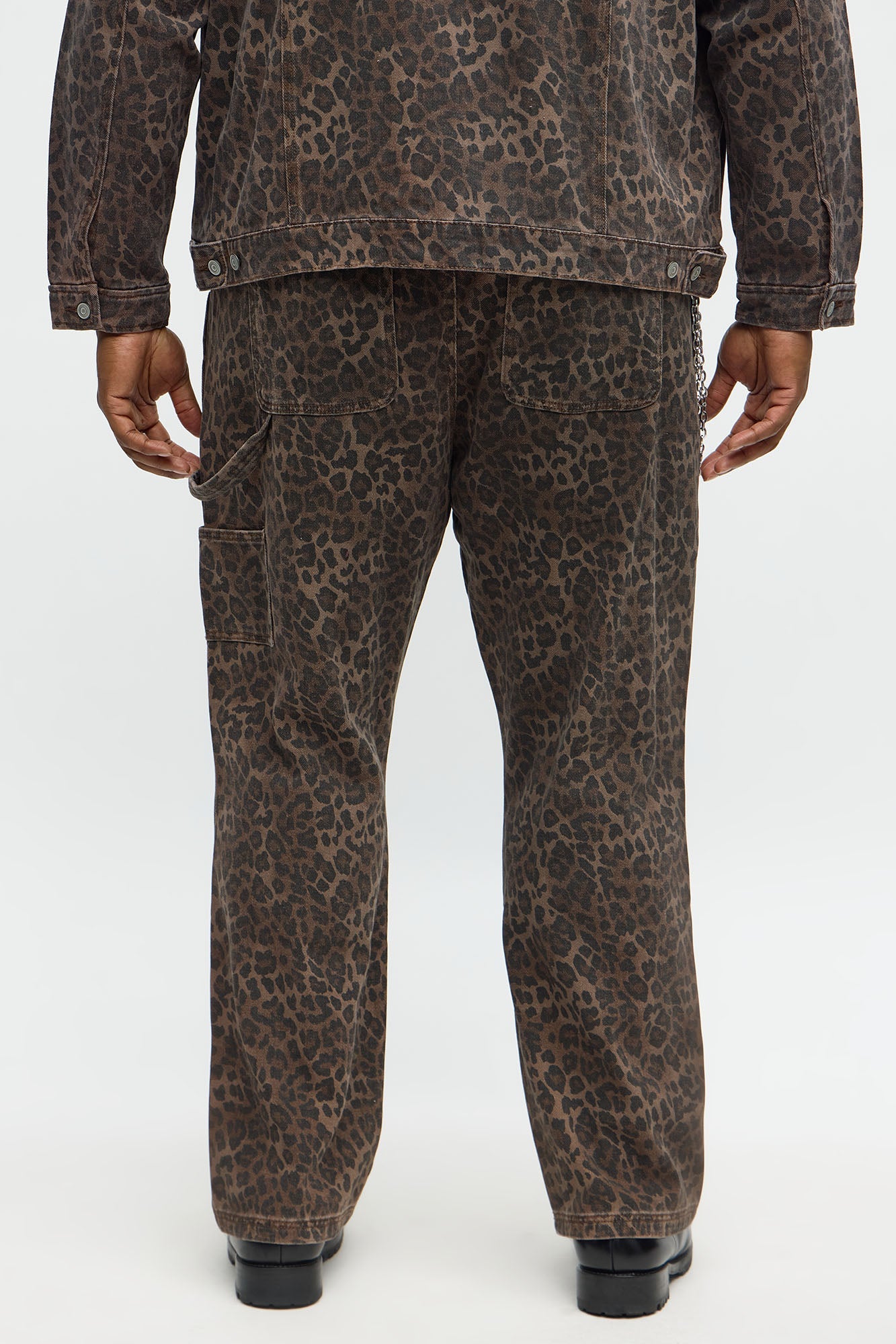 Straight We Wildin Leopard Pants - Brown