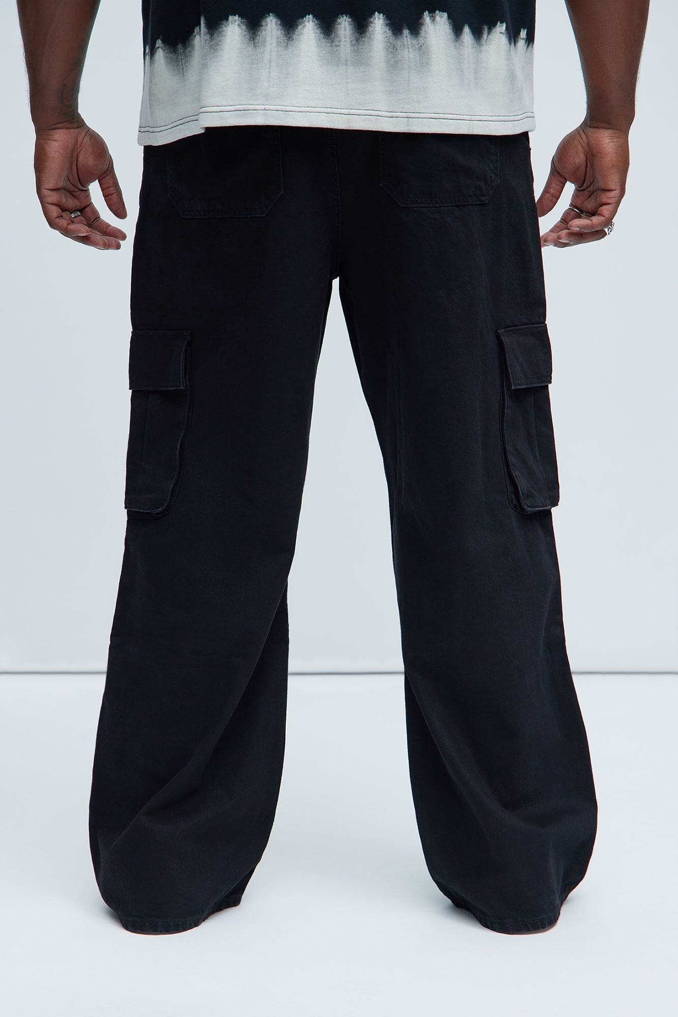 Micah Baggy Moto Jeans - Black